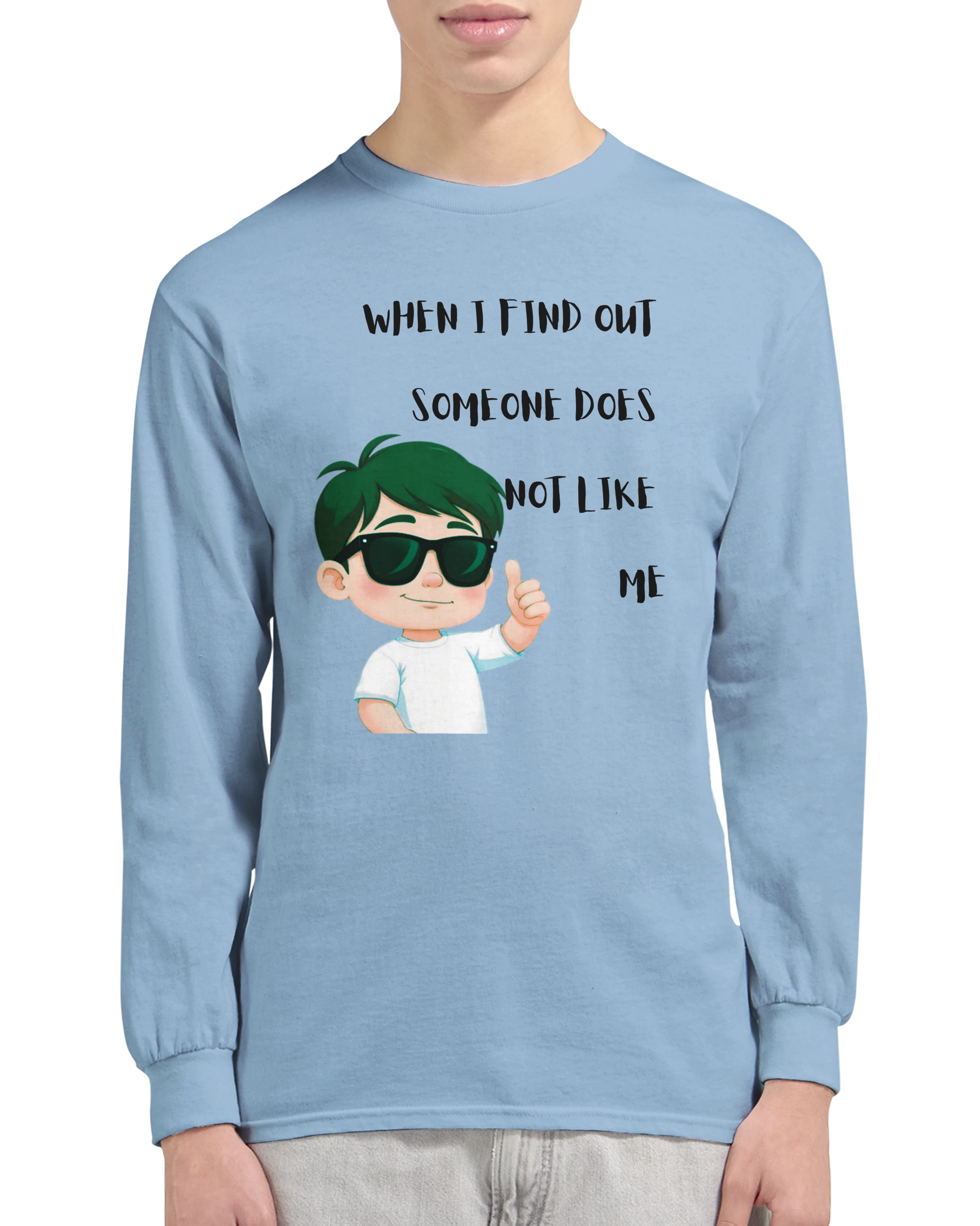 Don't Care: Unisex Longsleeve Tee