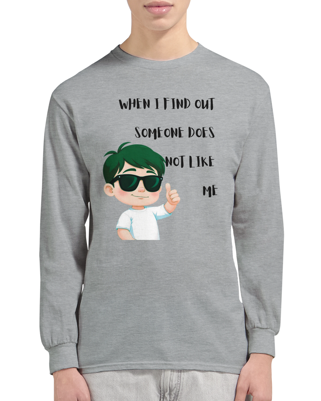 Don't Care: Unisex Longsleeve Tee