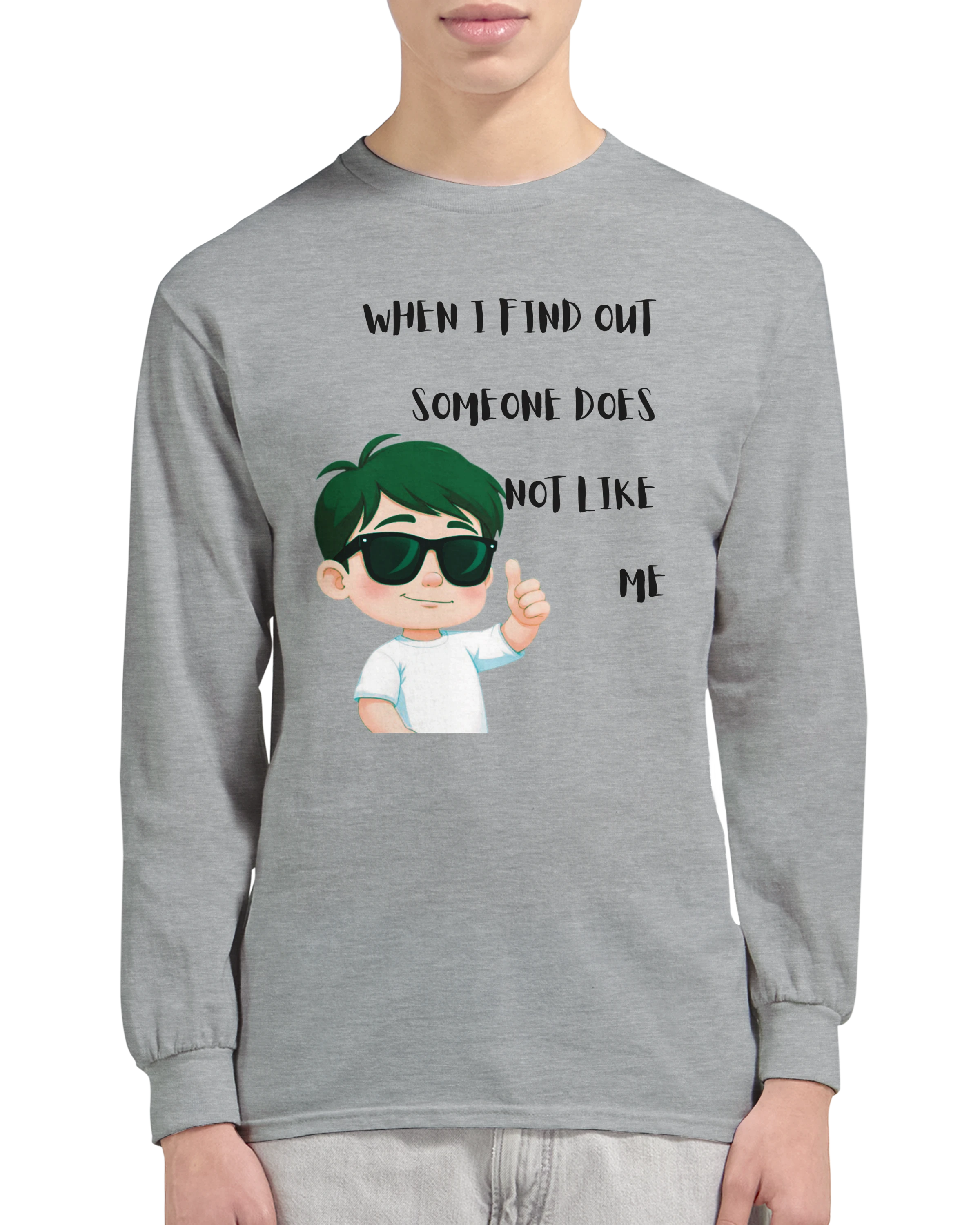 Don't Care: Unisex Longsleeve Tee