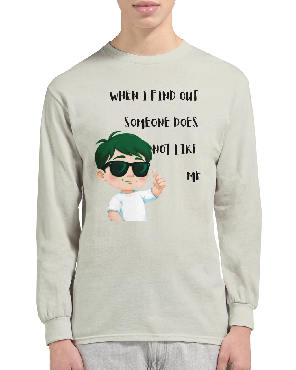 Don't Care: Unisex Longsleeve Tee