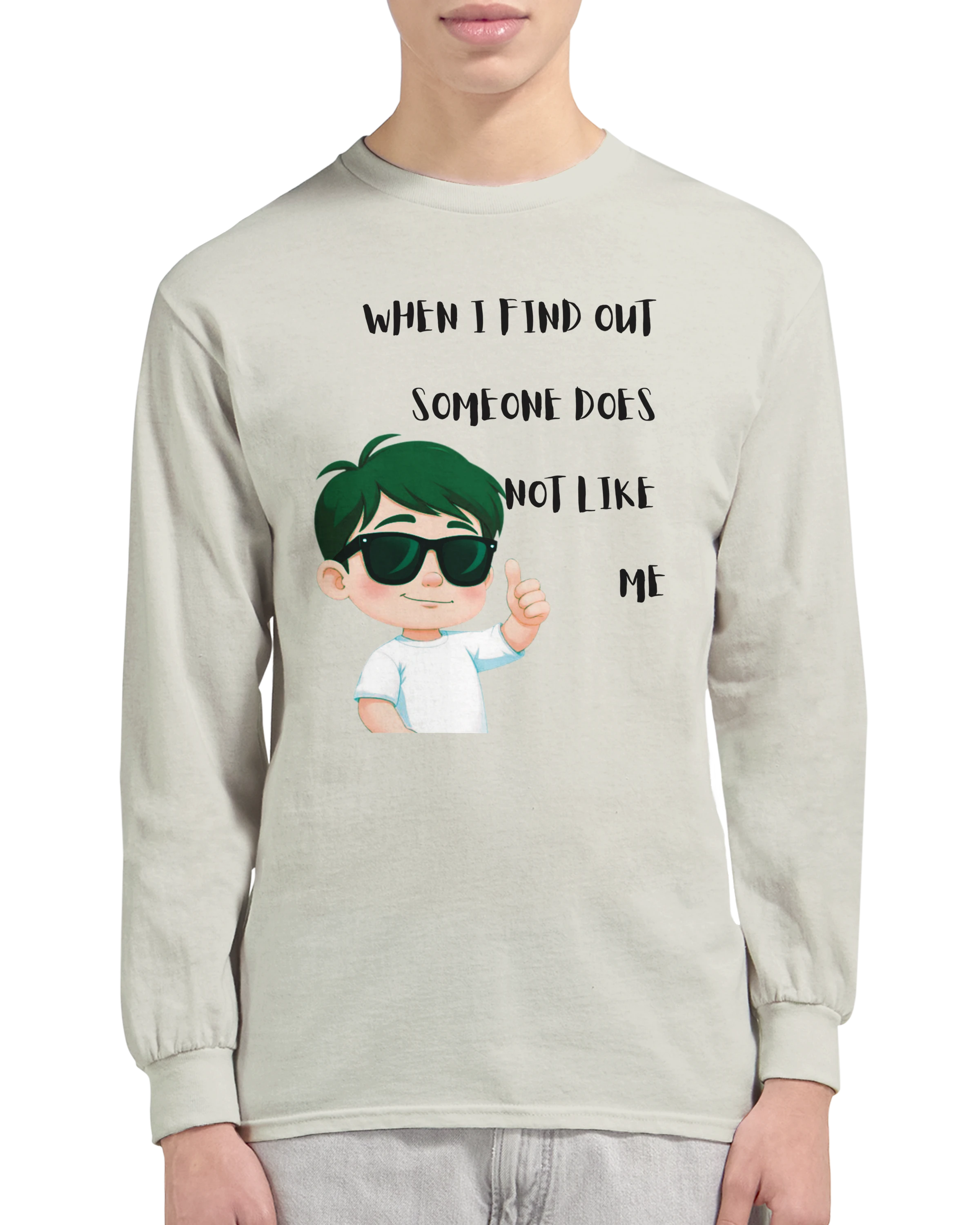 Don't Care: Unisex Longsleeve Tee