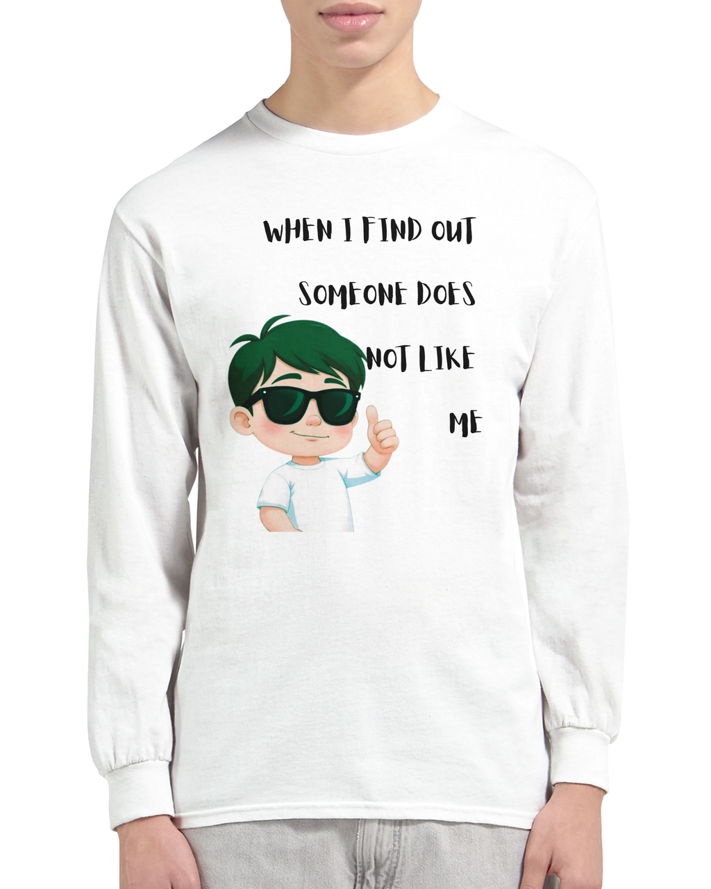 Don't Care: Unisex Longsleeve Tee