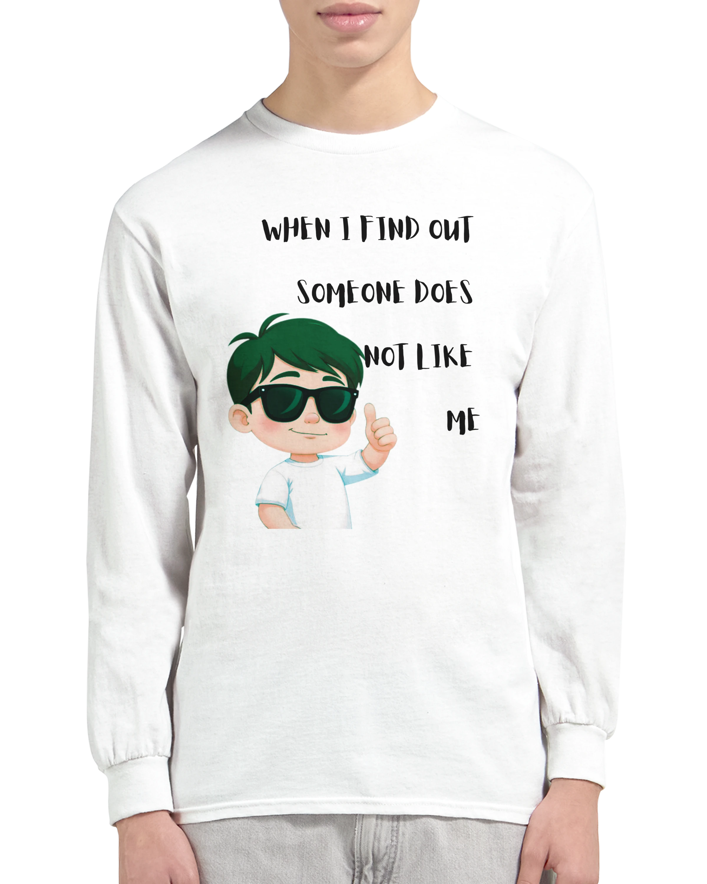 Don't Care: Unisex Longsleeve Tee