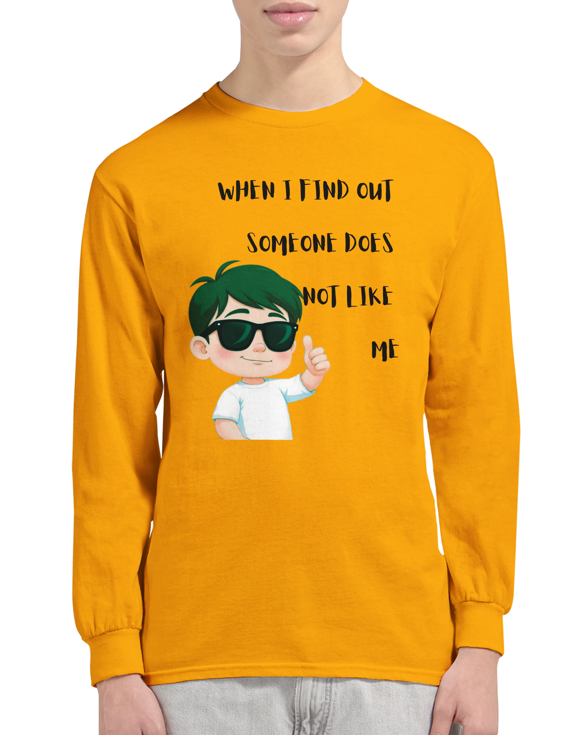 Don't Care: Unisex Longsleeve Tee