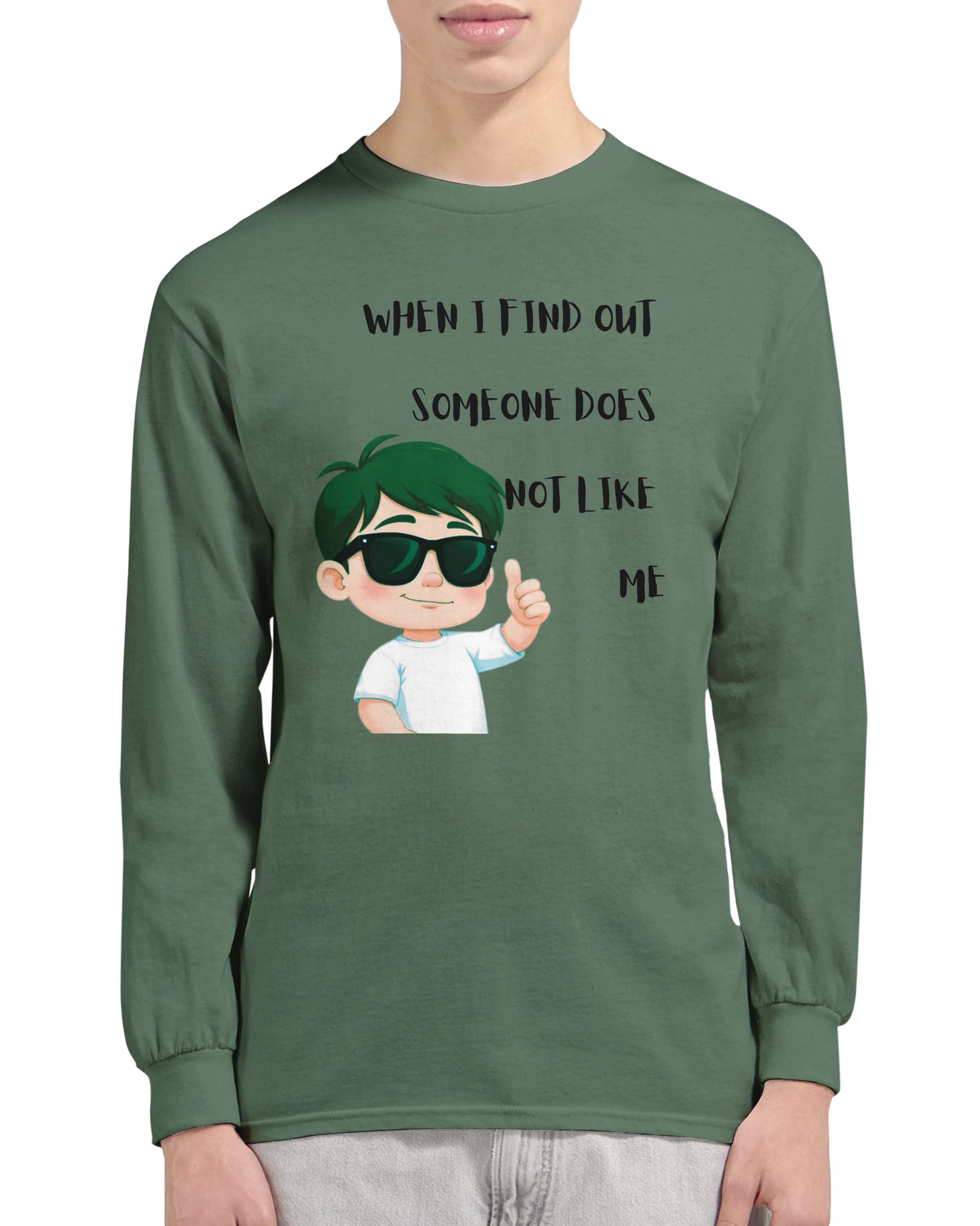 Don't Care: Unisex Longsleeve Tee