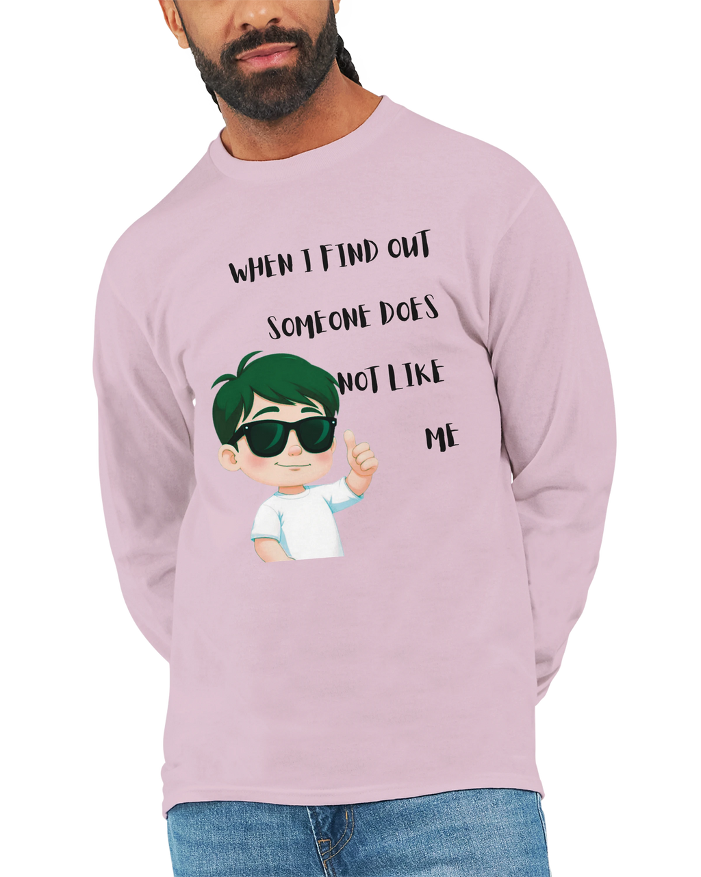 Don't Care: Unisex Longsleeve Tee