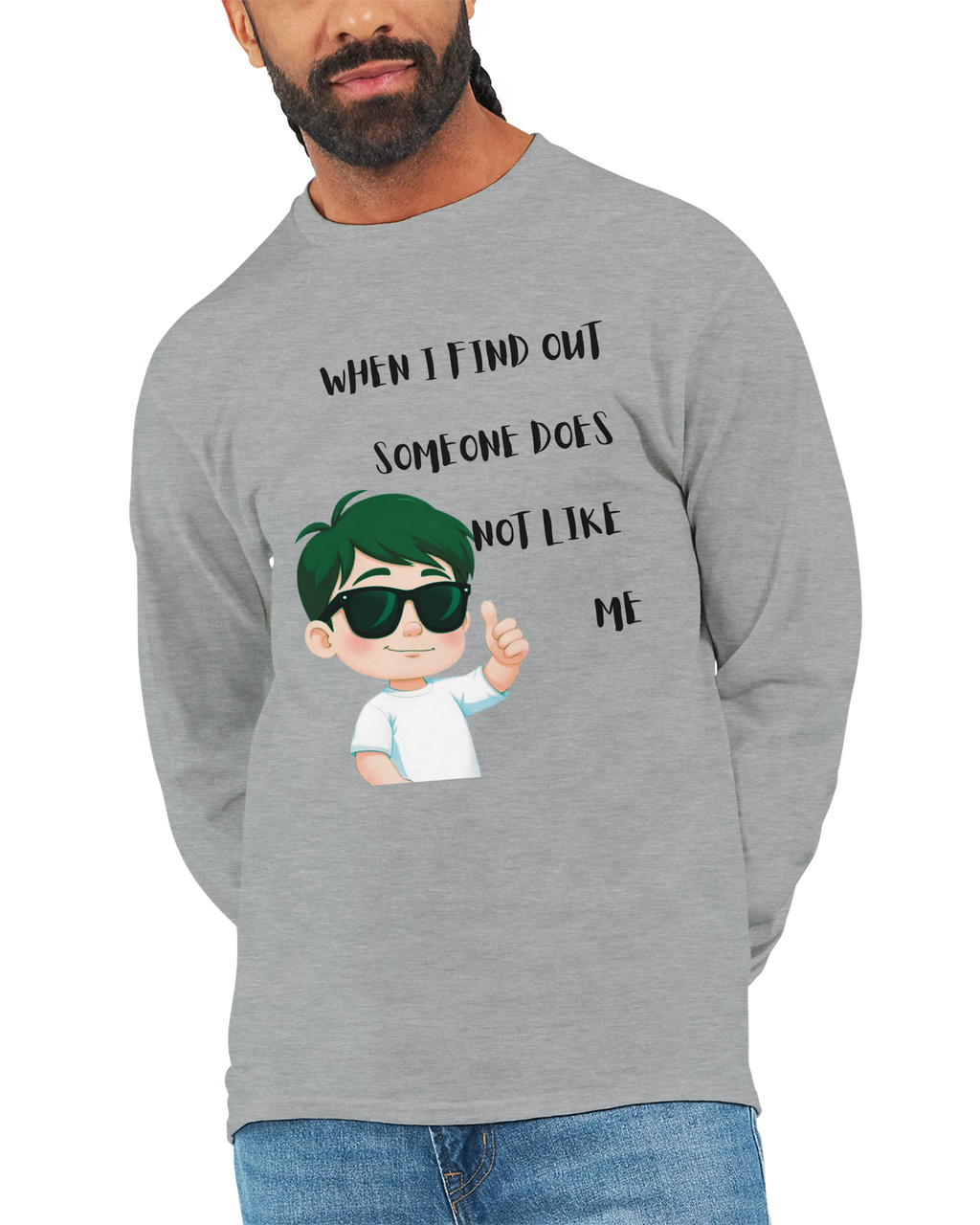 Don't Care: Unisex Longsleeve Tee