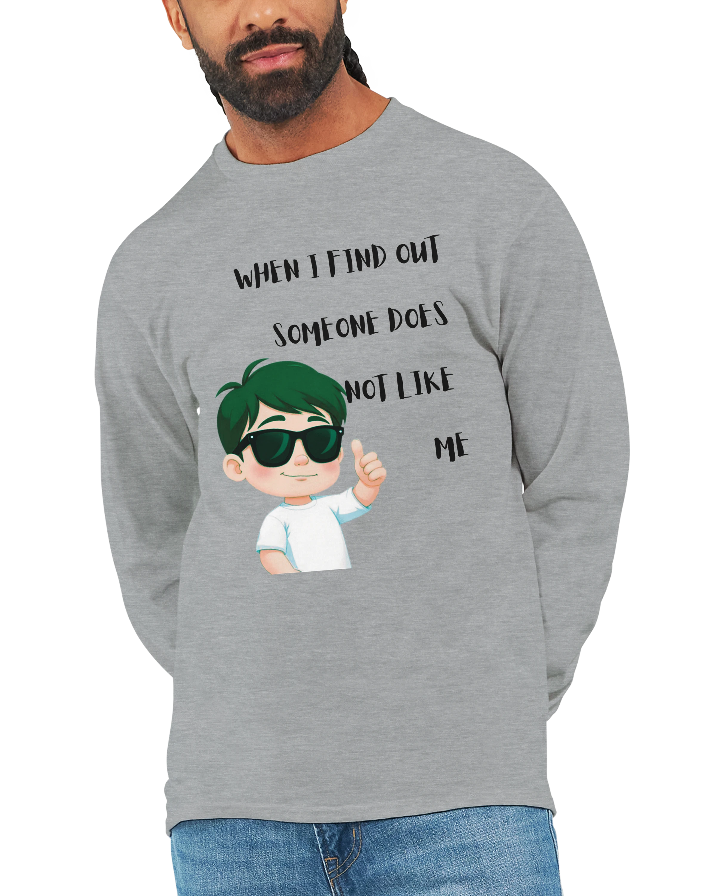Don't Care: Unisex Longsleeve Tee