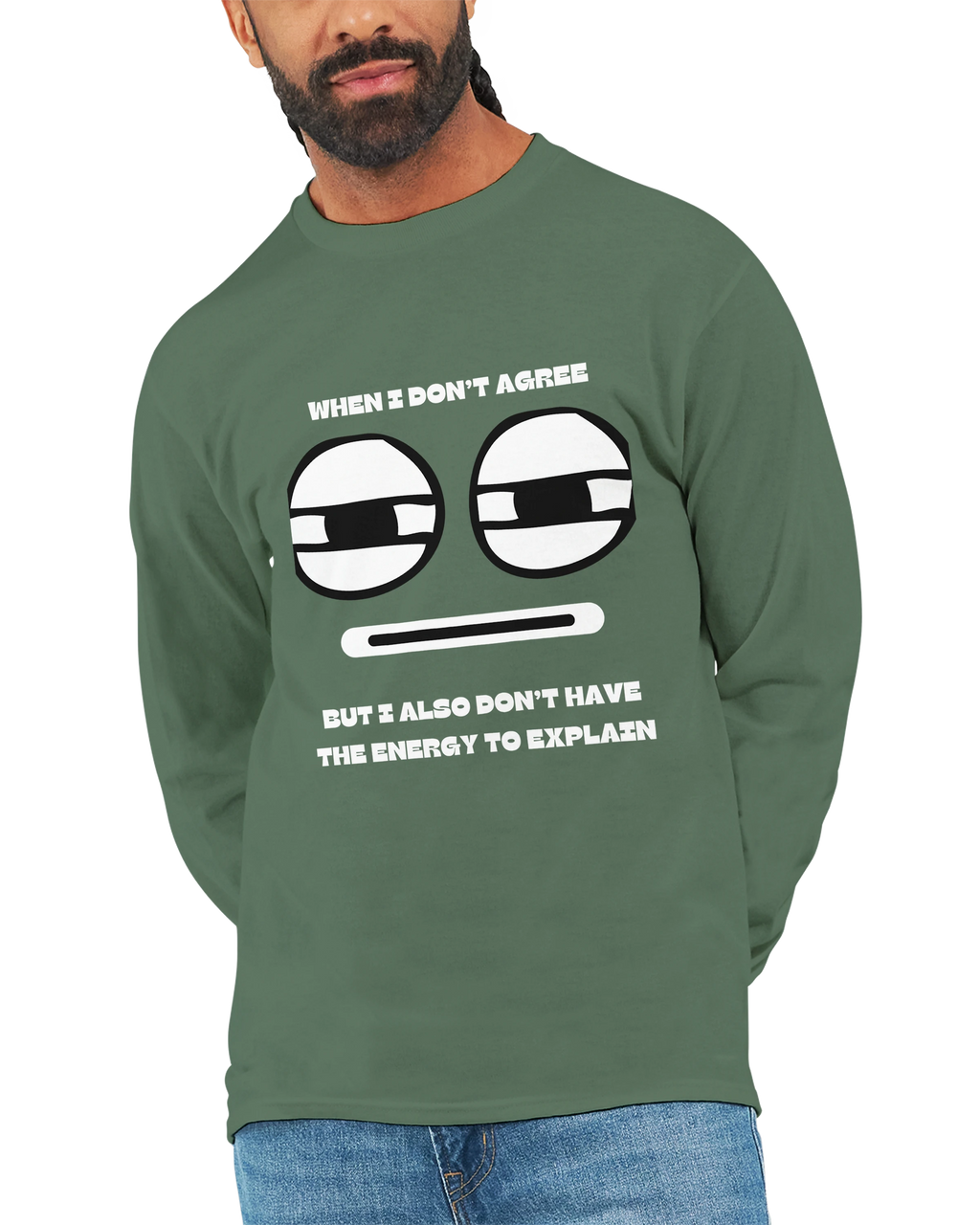 No Energy to Explain: Unisex Longsleeve Tee