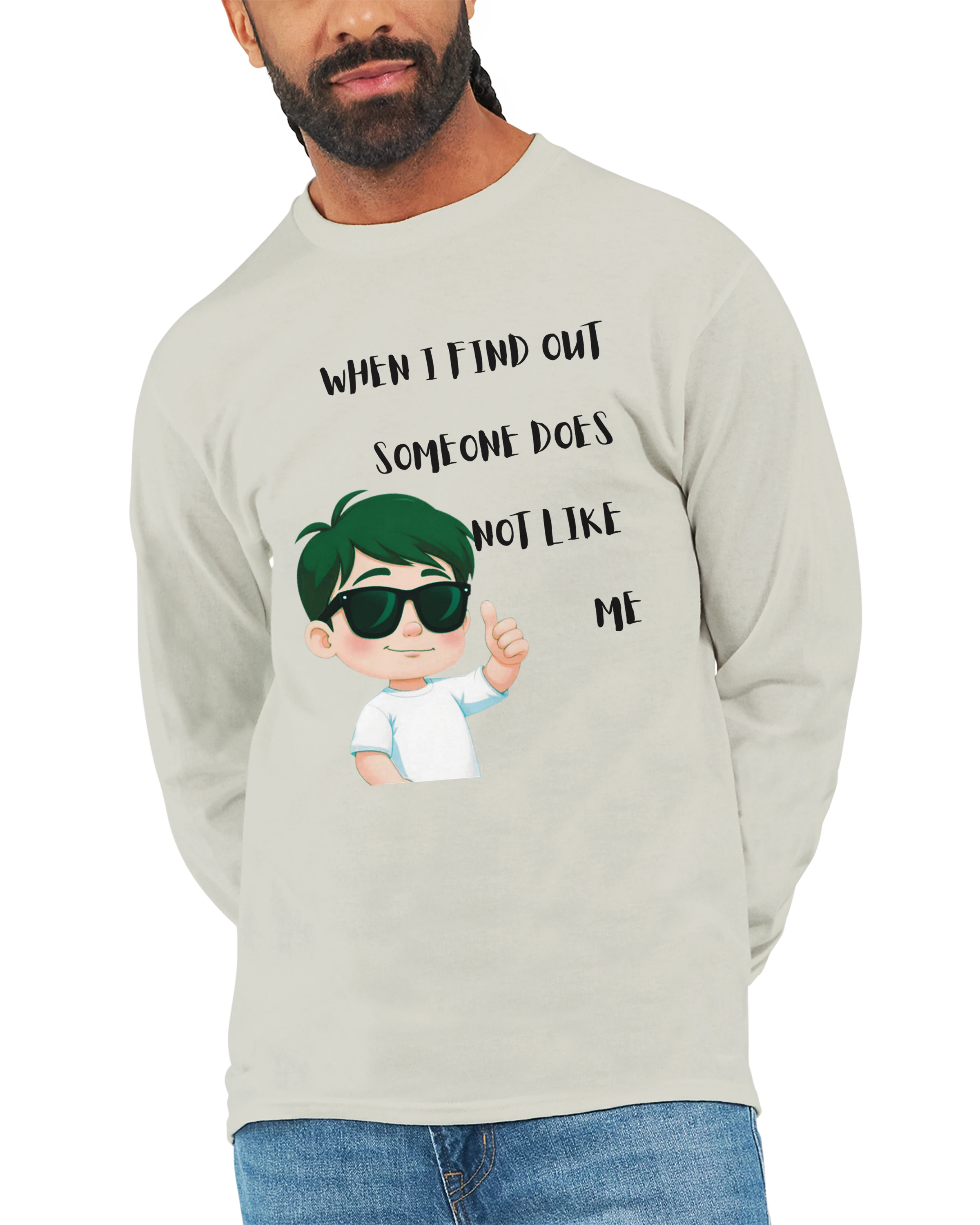 Don't Care: Unisex Longsleeve Tee