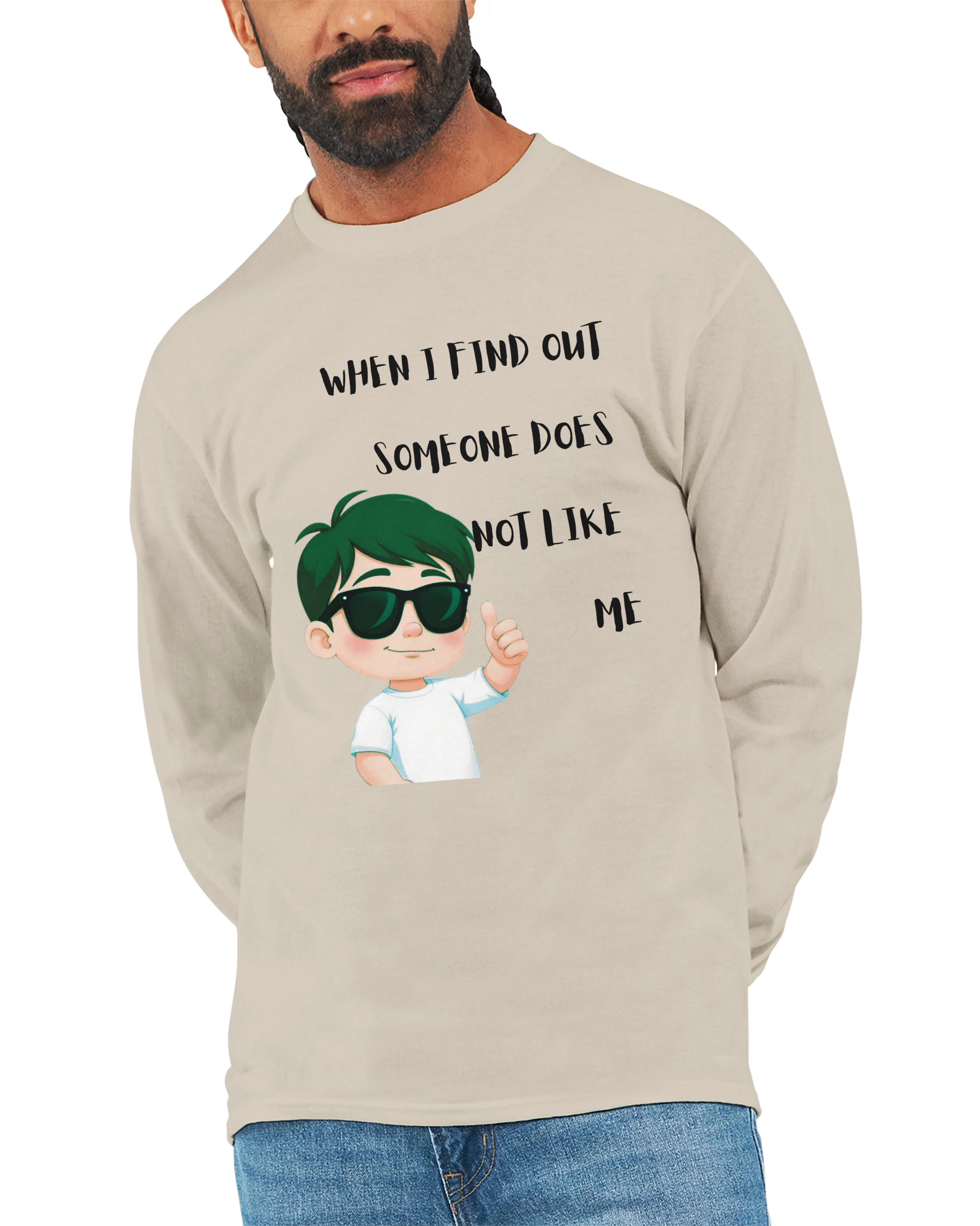 Don't Care: Unisex Longsleeve Tee