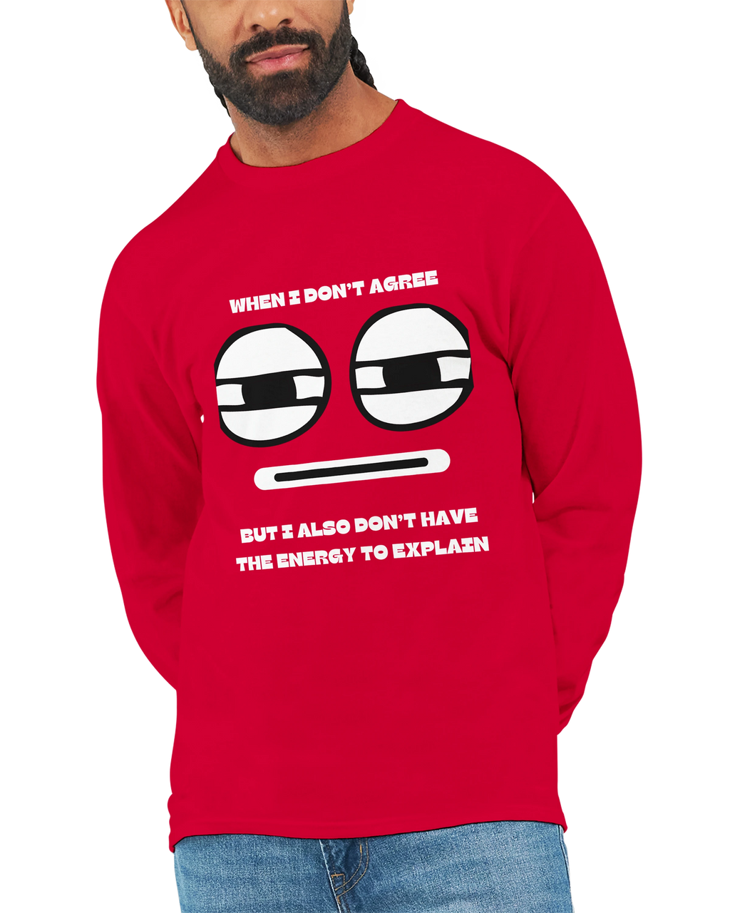 No Energy to Explain: Unisex Longsleeve Tee