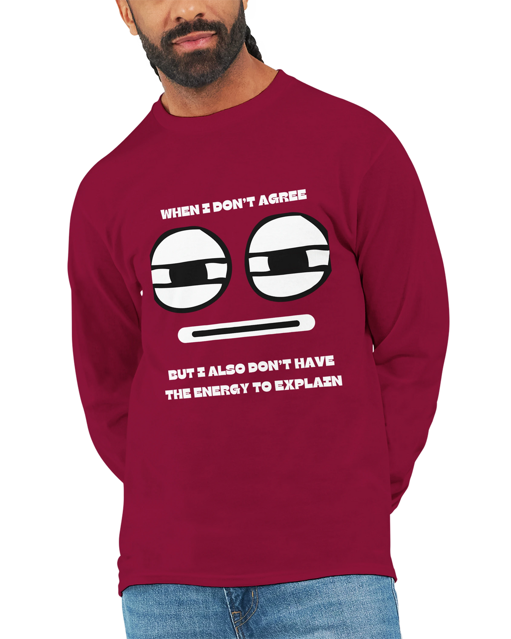 No Energy to Explain: Unisex Longsleeve Tee