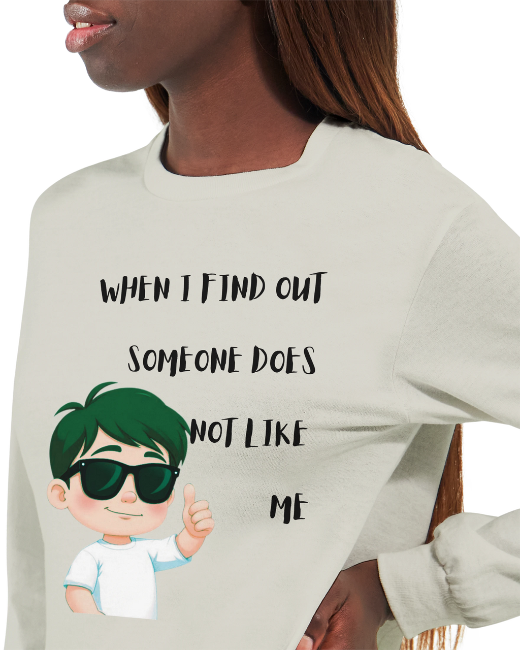 Don't Care: Unisex Longsleeve Tee