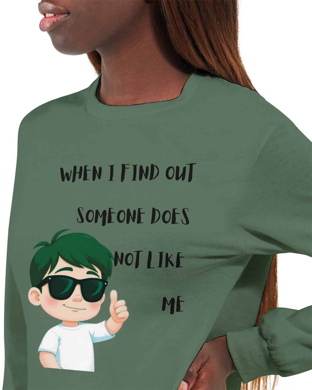 Don't Care: Unisex Longsleeve Tee