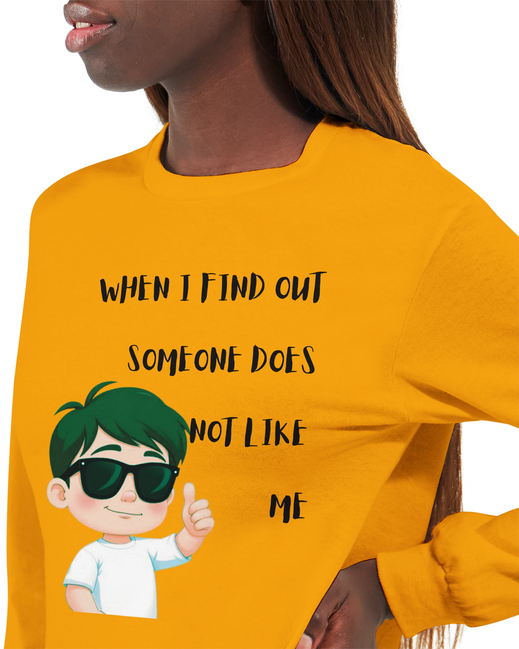 Don't Care: Unisex Longsleeve Tee