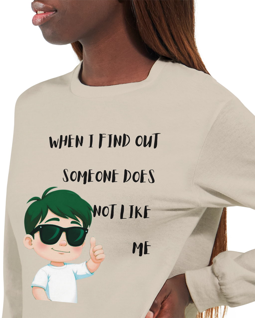 Don't Care: Unisex Longsleeve Tee