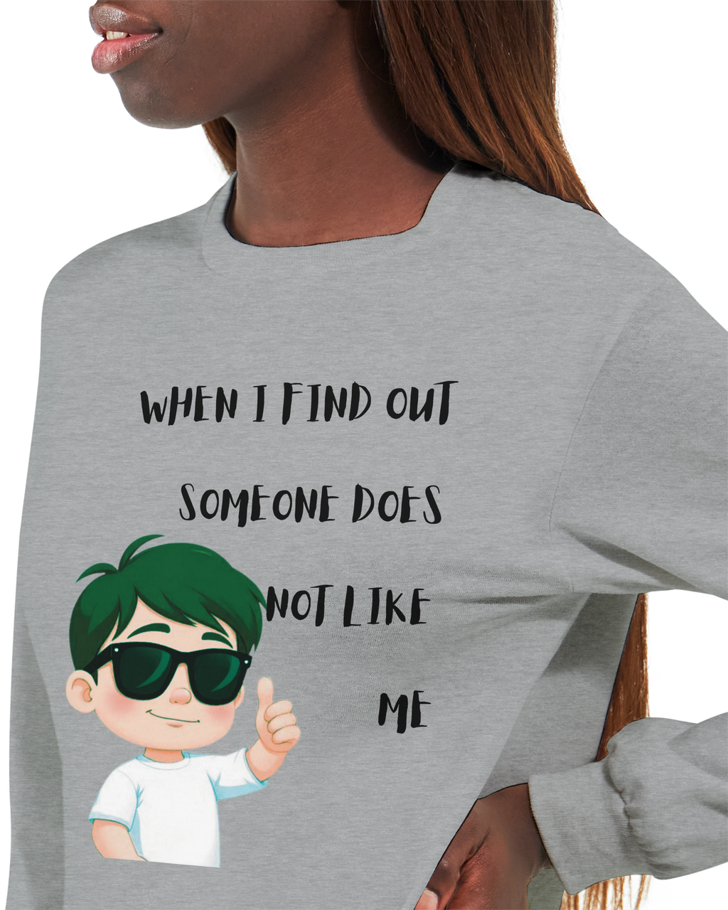 Don't Care: Unisex Longsleeve Tee