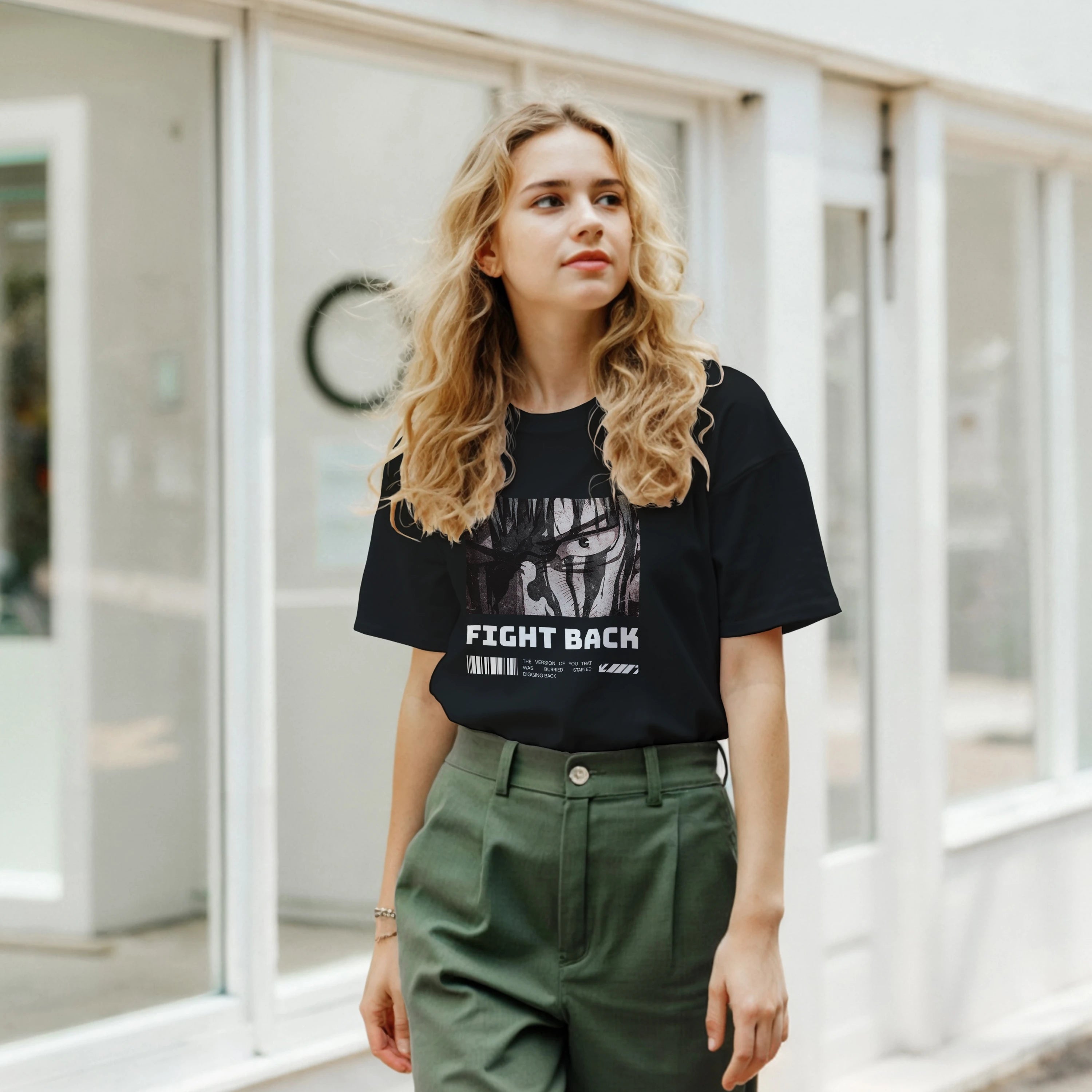 Fight Back - Dark: Unisex Crewneck Tee