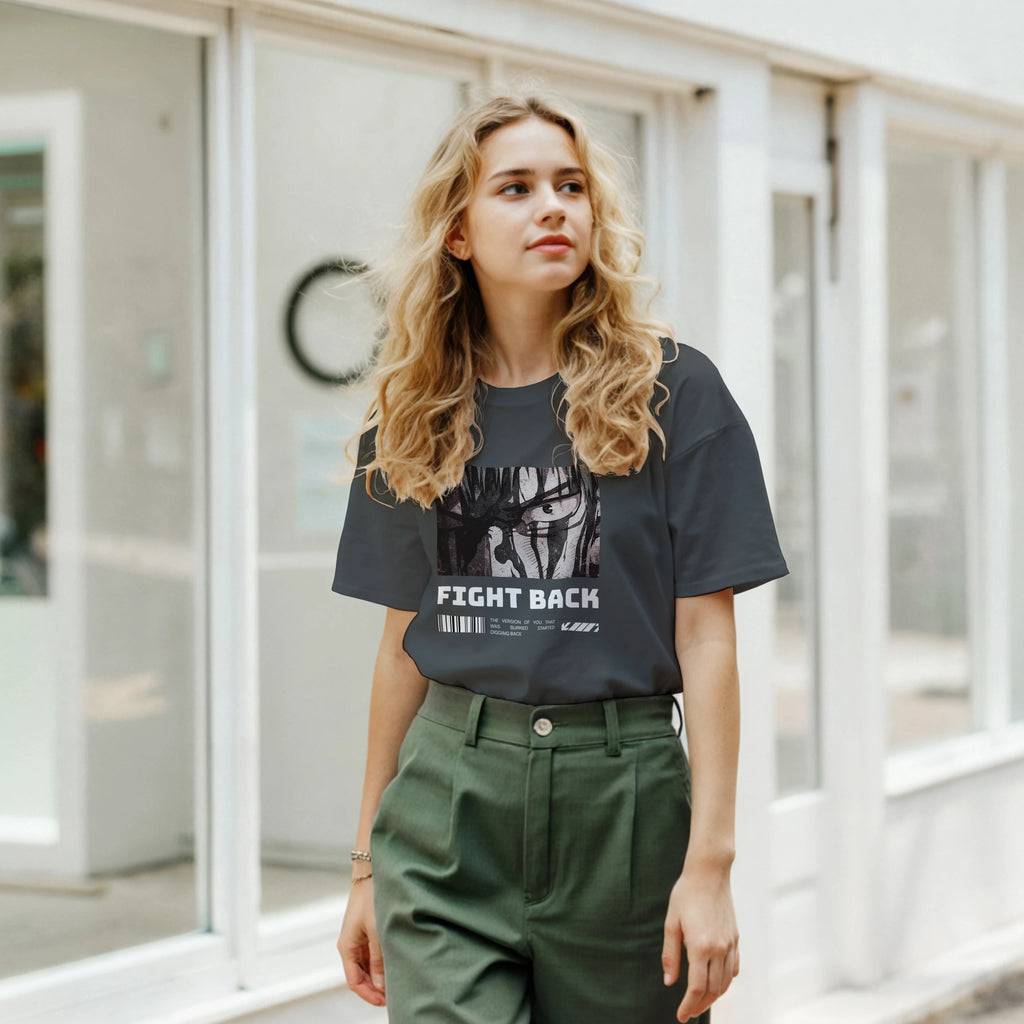 Fight Back - Dark: Unisex Crewneck Tee