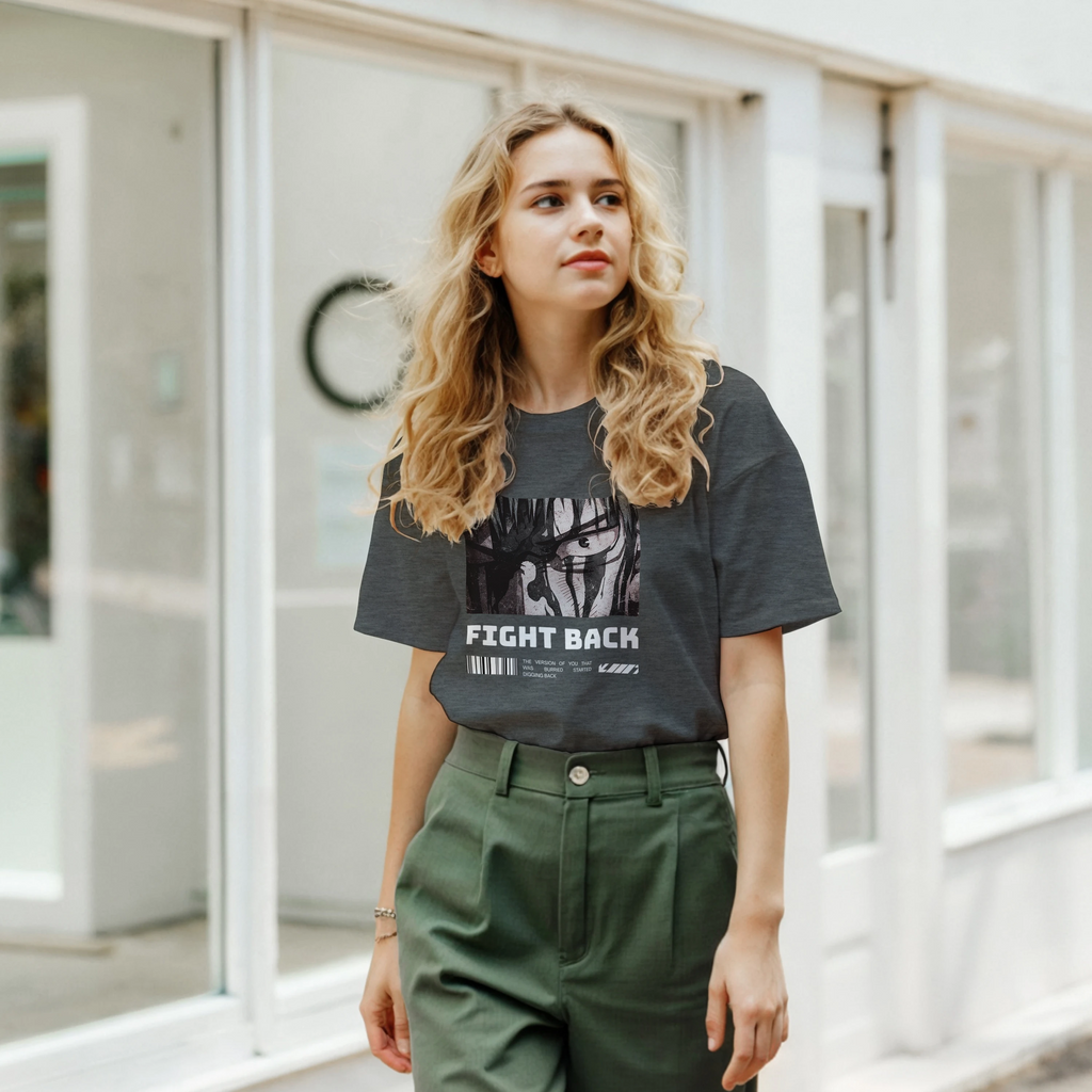 Fight Back - Dark: Unisex Crewneck Tee