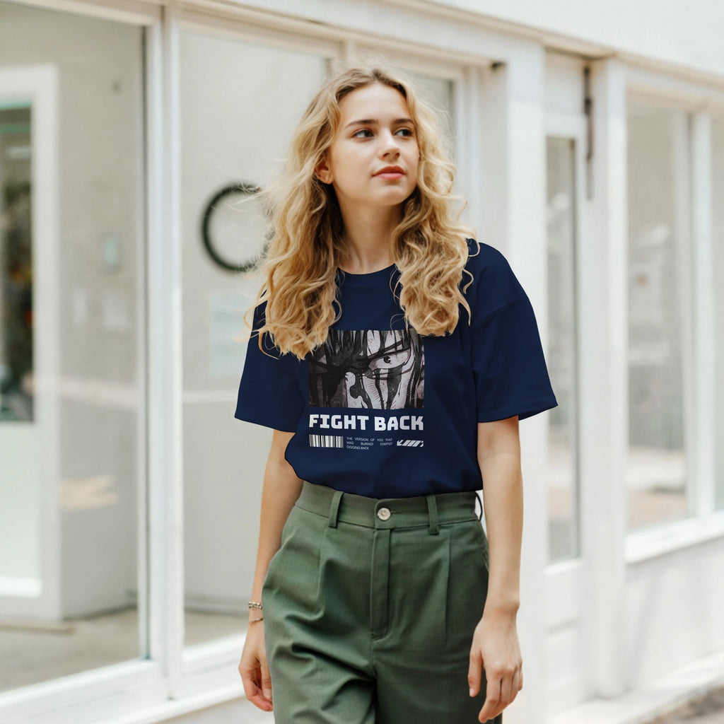 Fight Back - Dark: Unisex Crewneck Tee