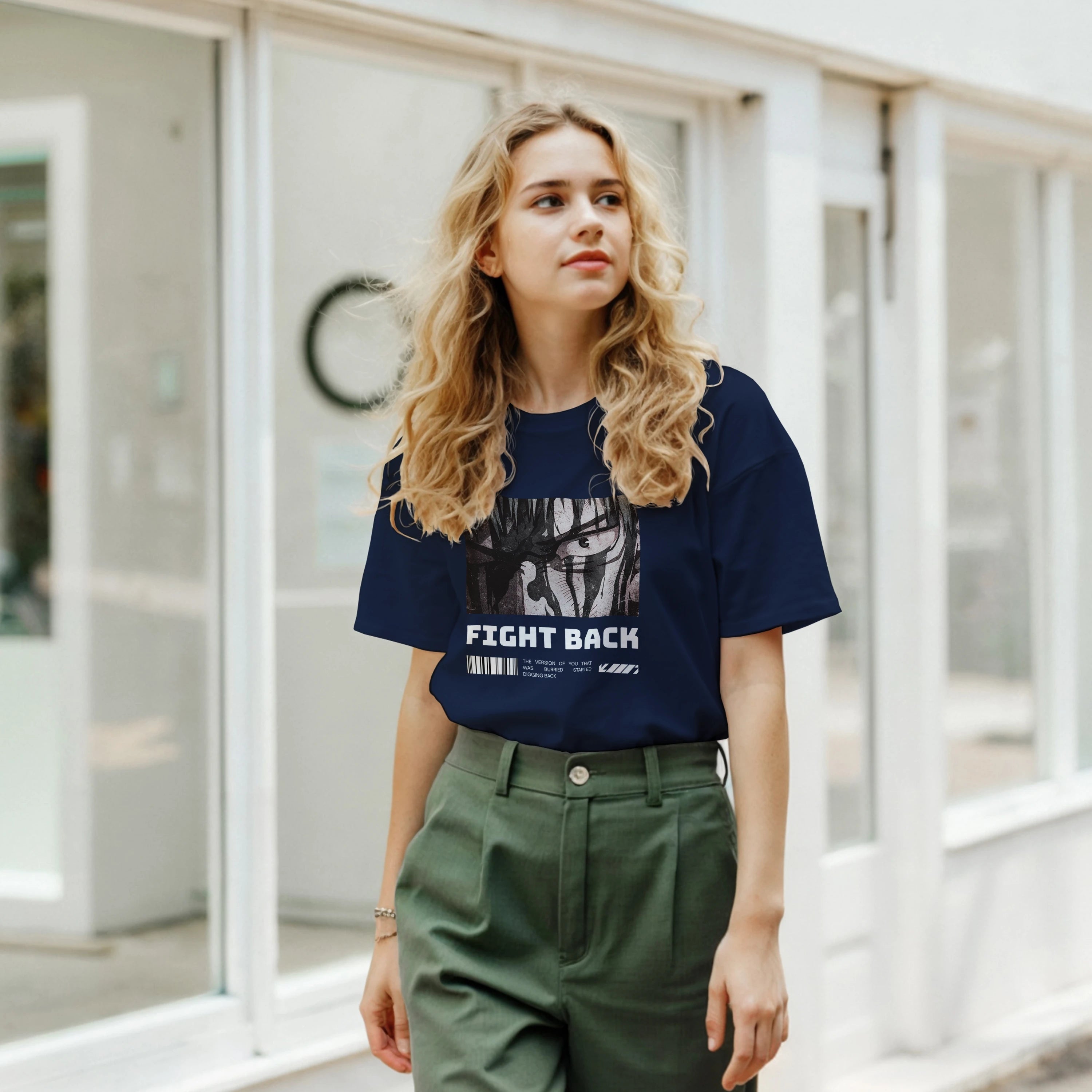 Fight Back - Dark: Unisex Crewneck Tee