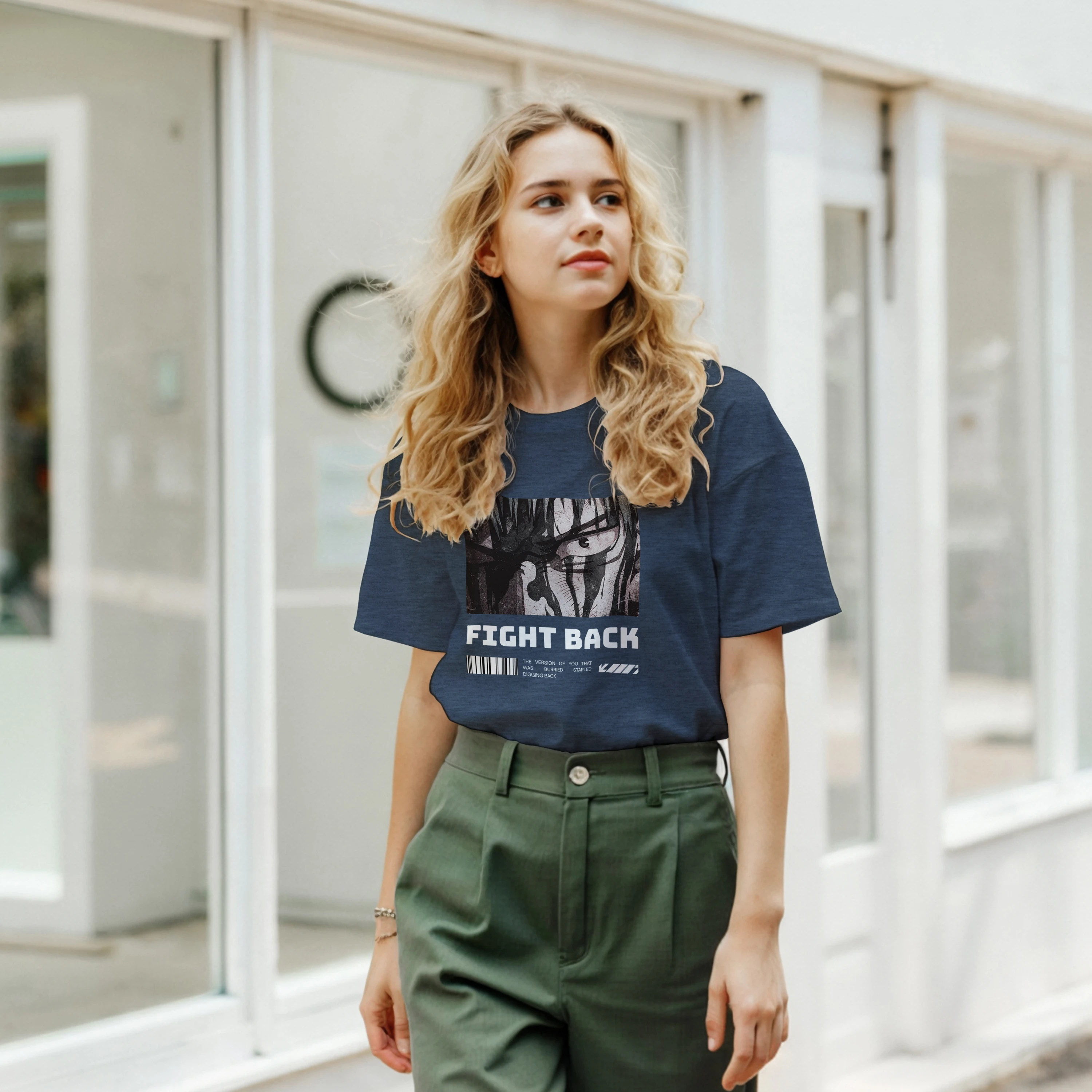 Fight Back - Dark: Unisex Crewneck Tee