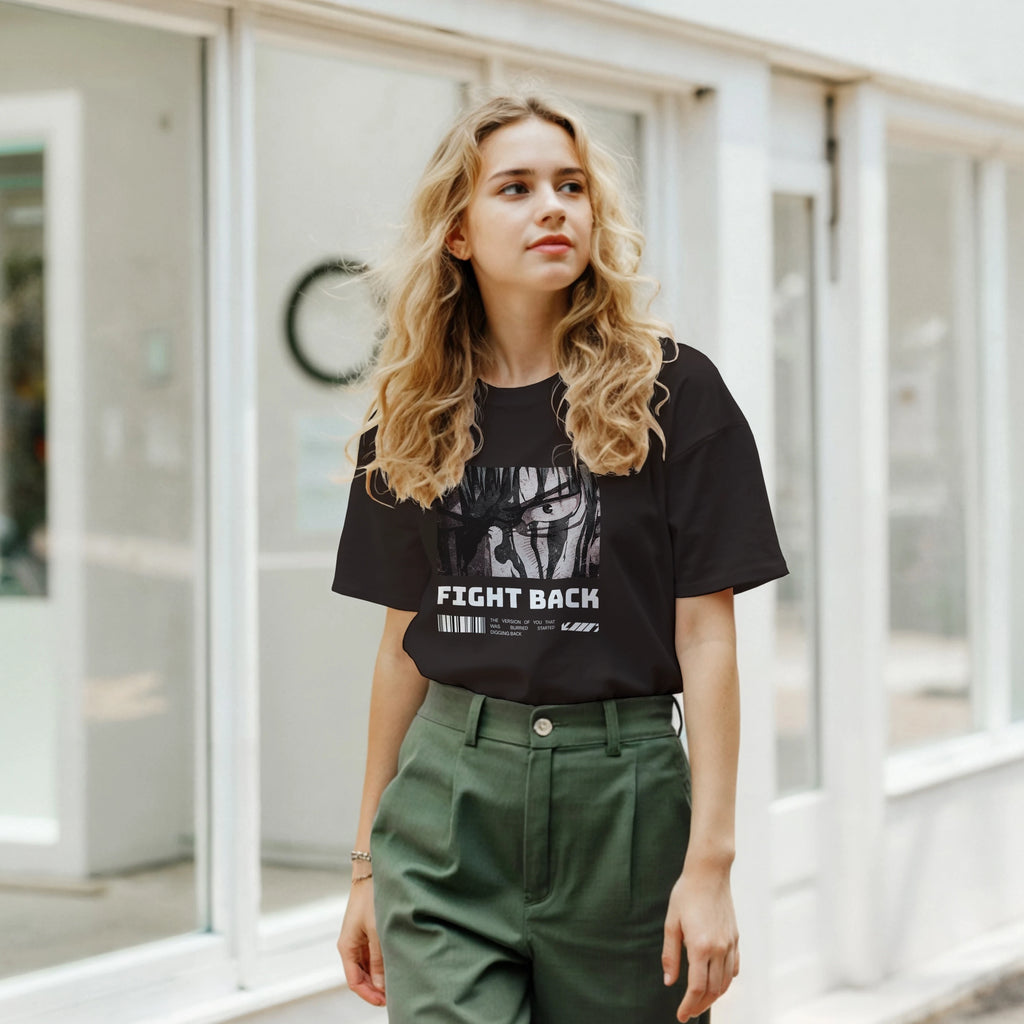 Fight Back - Dark: Unisex Crewneck Tee