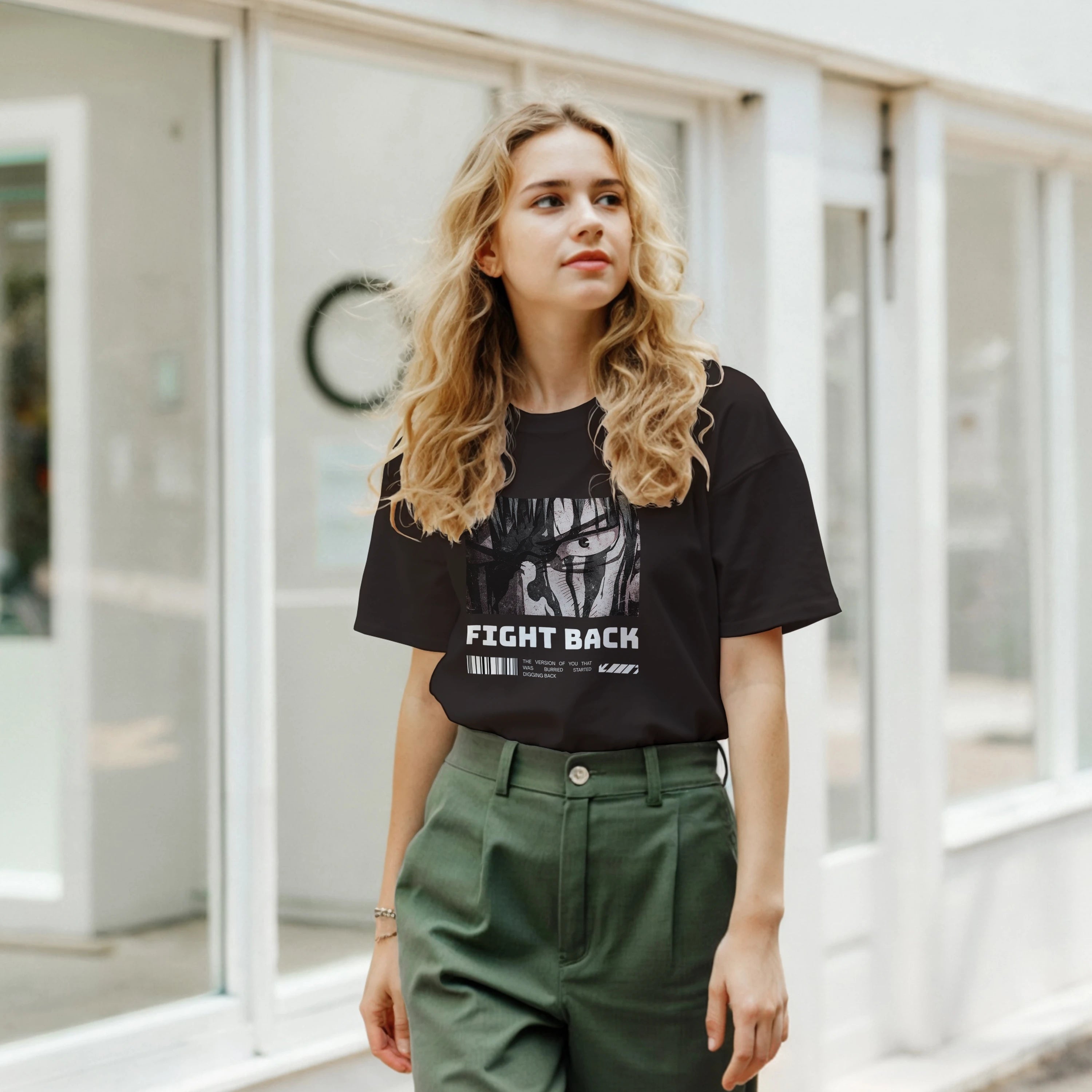 Fight Back - Dark: Unisex Crewneck Tee