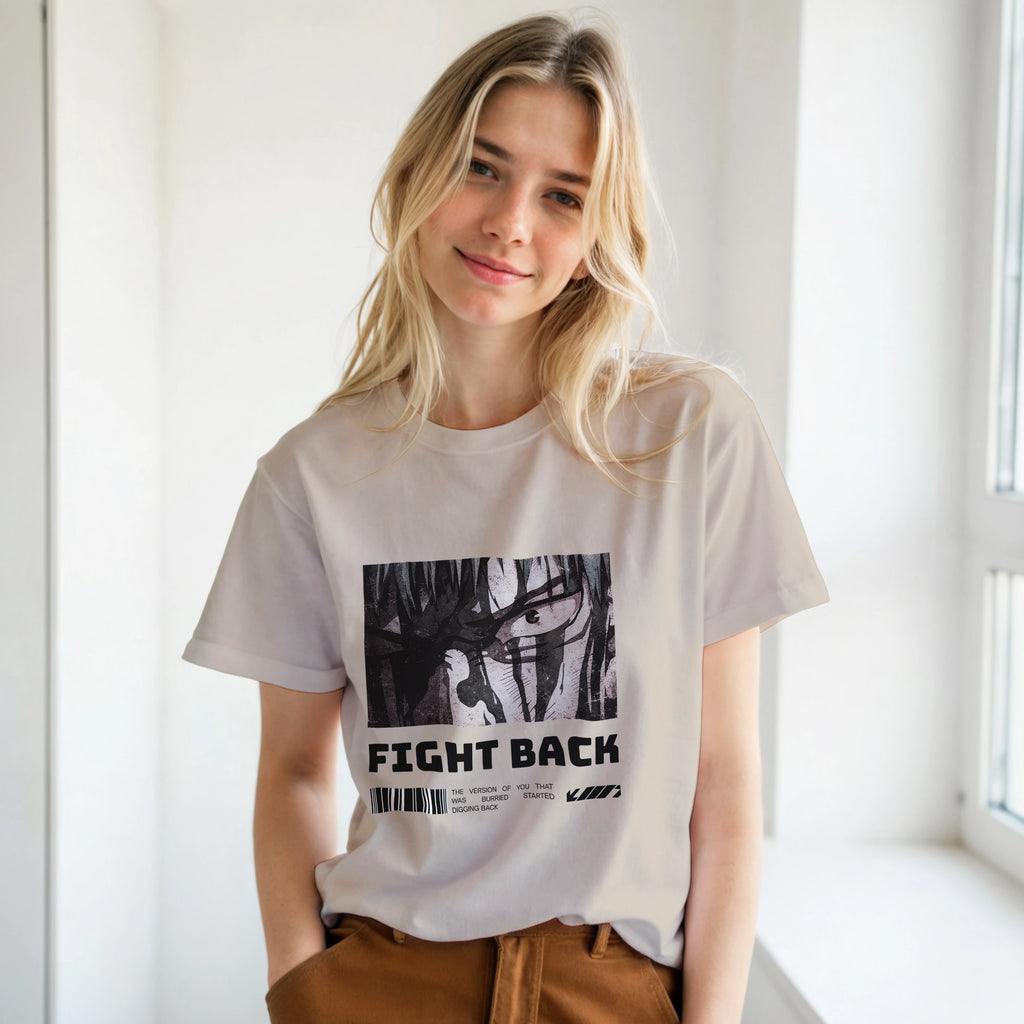 Fight Back - Light: Unisex Crewneck Tee