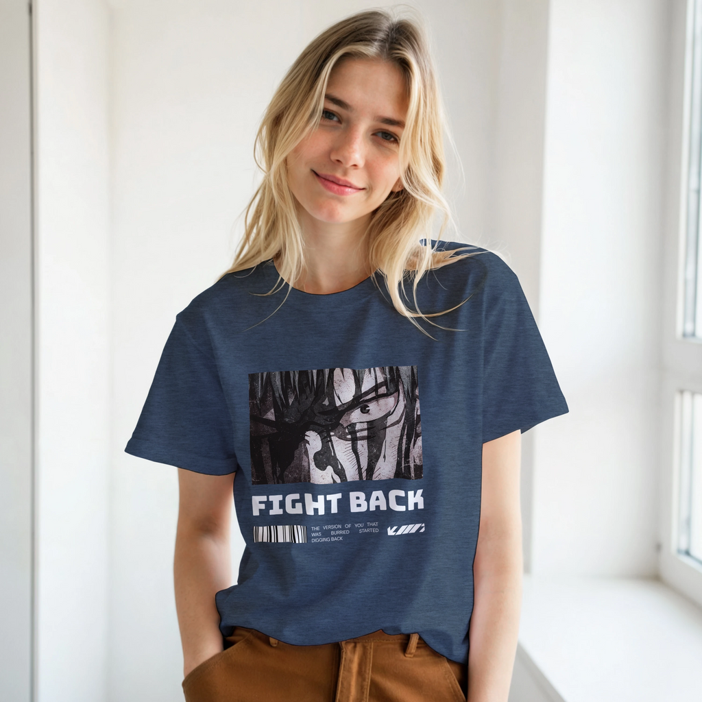 Fight Back - Dark: Unisex Crewneck Tee