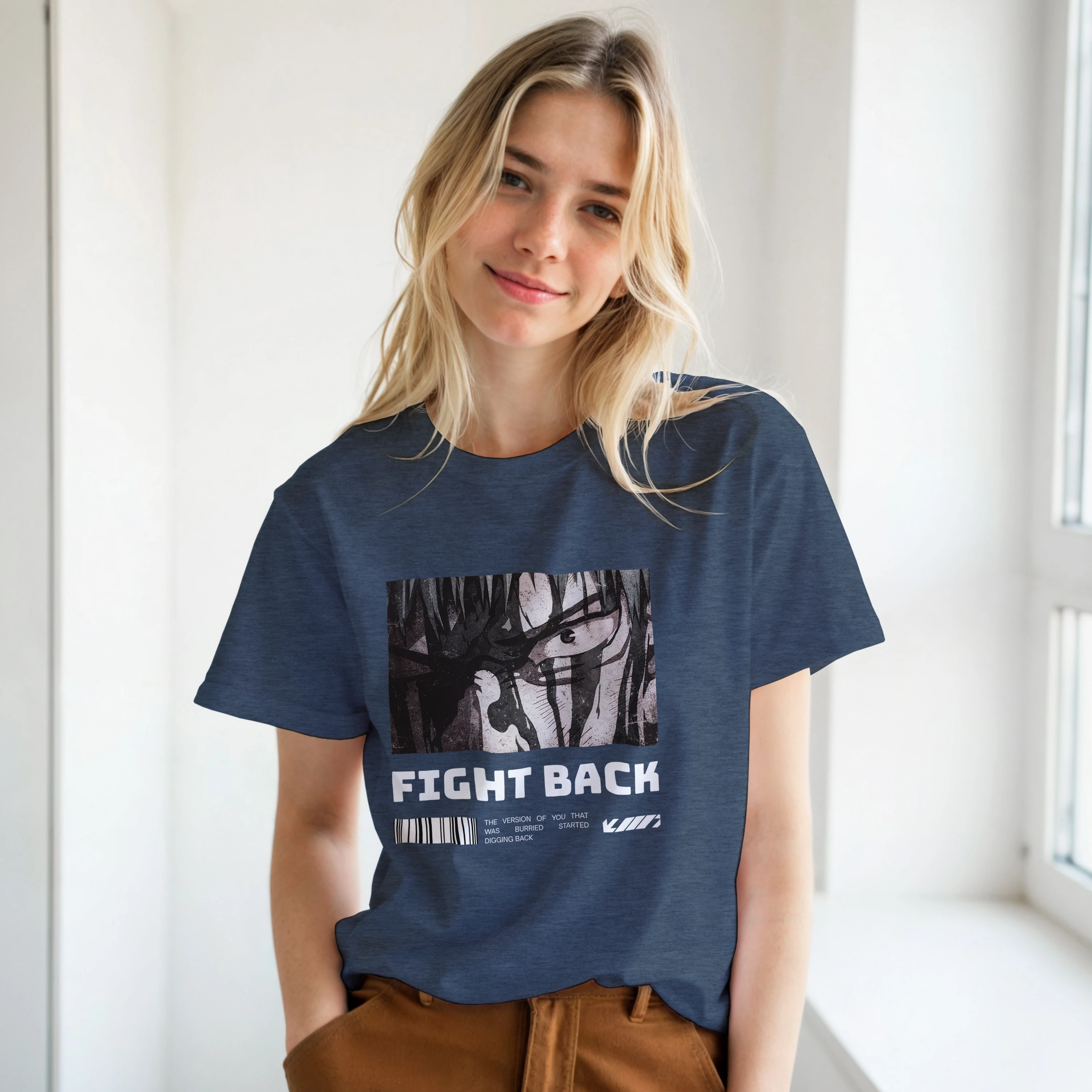 Fight Back - Dark: Unisex Crewneck Tee