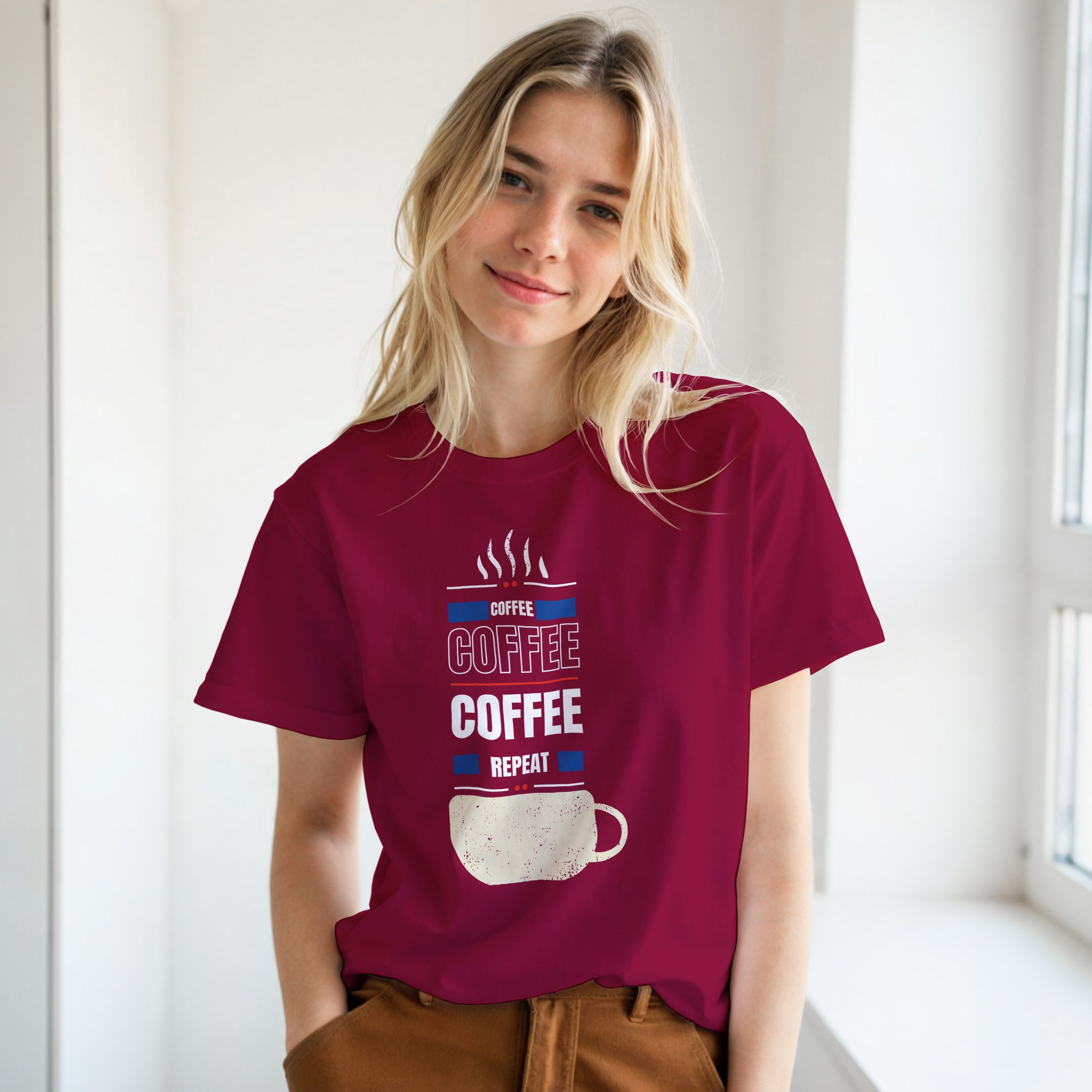 Fueled by Coffee: Unisex Crewneck Tee