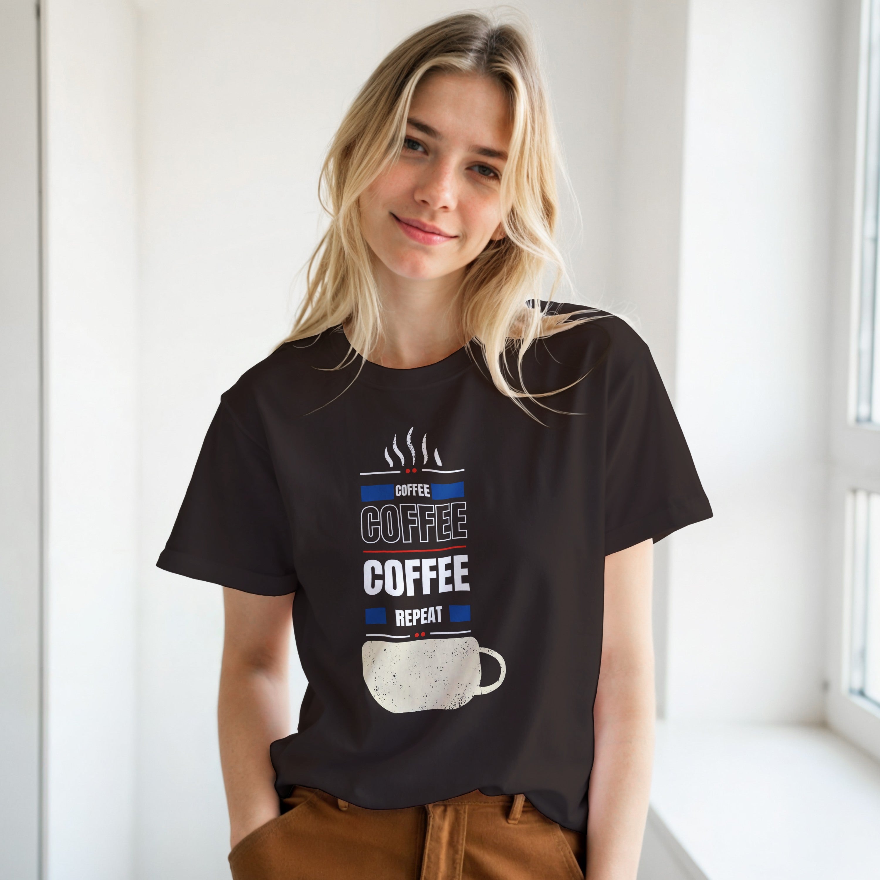Fueled by Coffee: Unisex Crewneck Tee