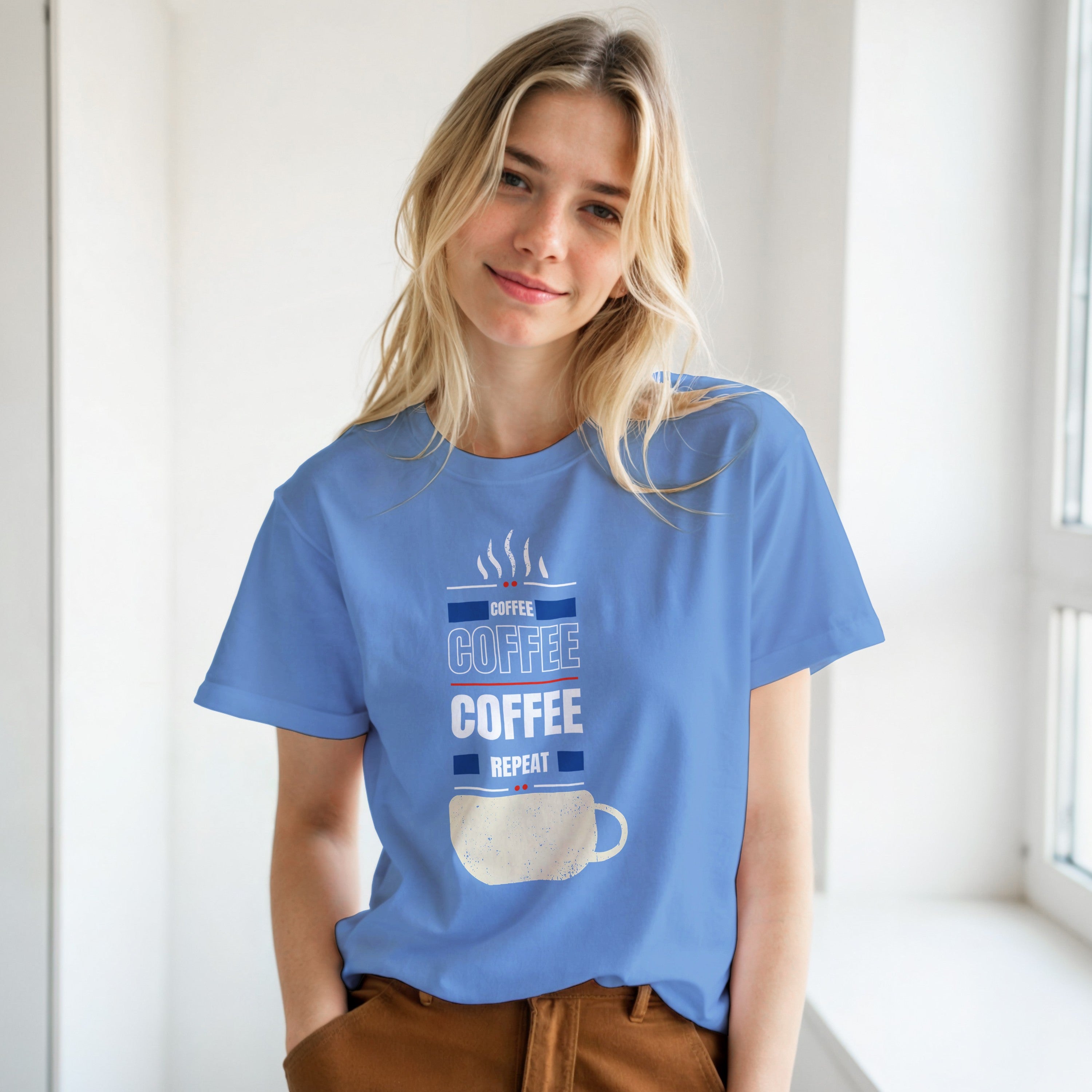 Fueled by Coffee: Unisex Crewneck Tee