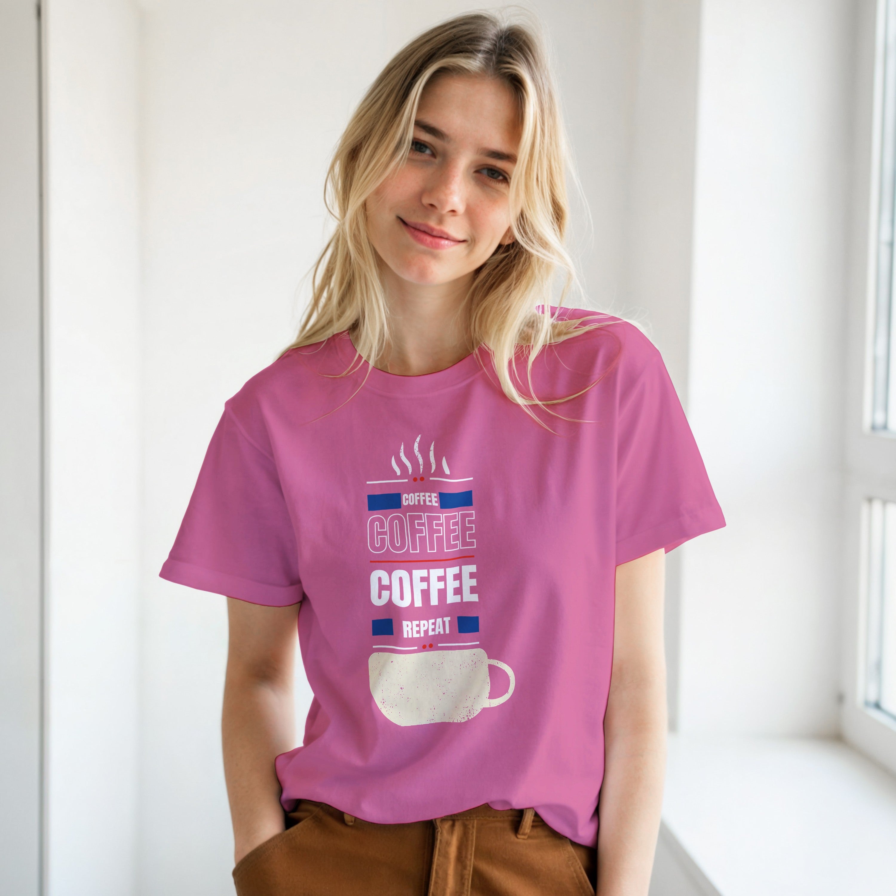Fueled by Coffee: Unisex Crewneck Tee