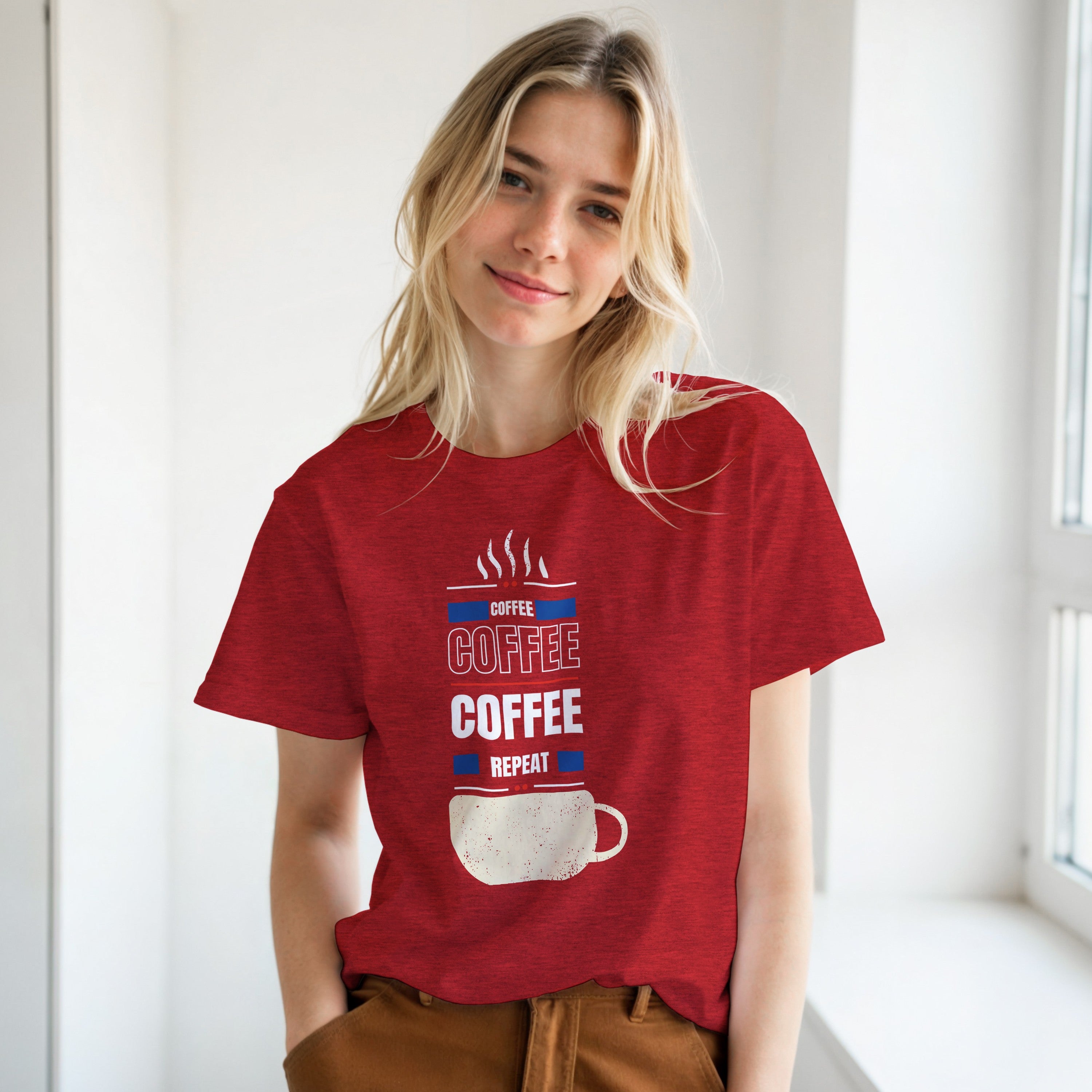 Fueled by Coffee: Unisex Crewneck Tee
