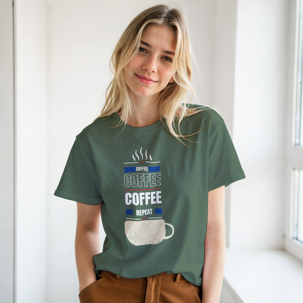 Fueled by Coffee: Unisex Crewneck Tee