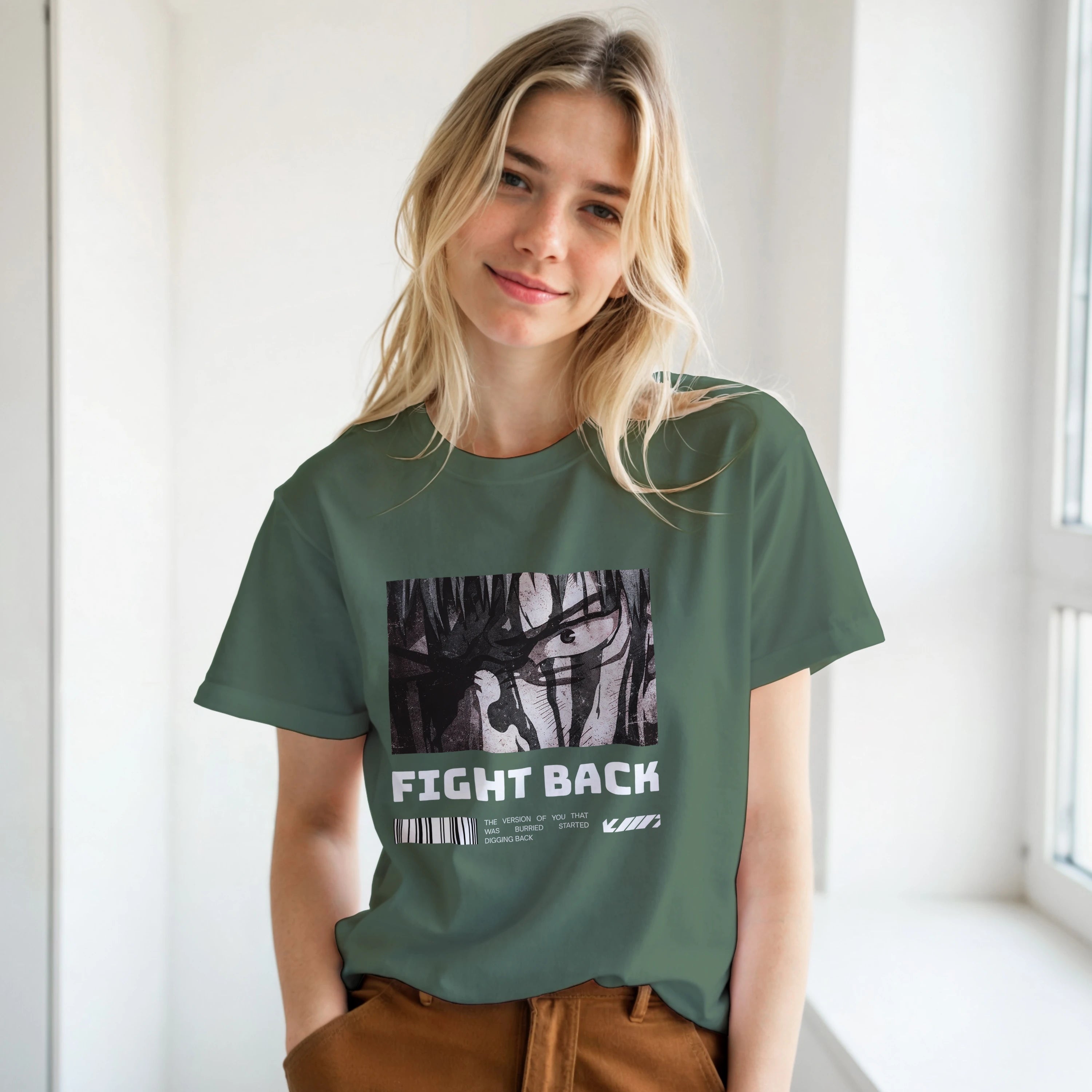 Fight Back - Dark: Unisex Crewneck Tee