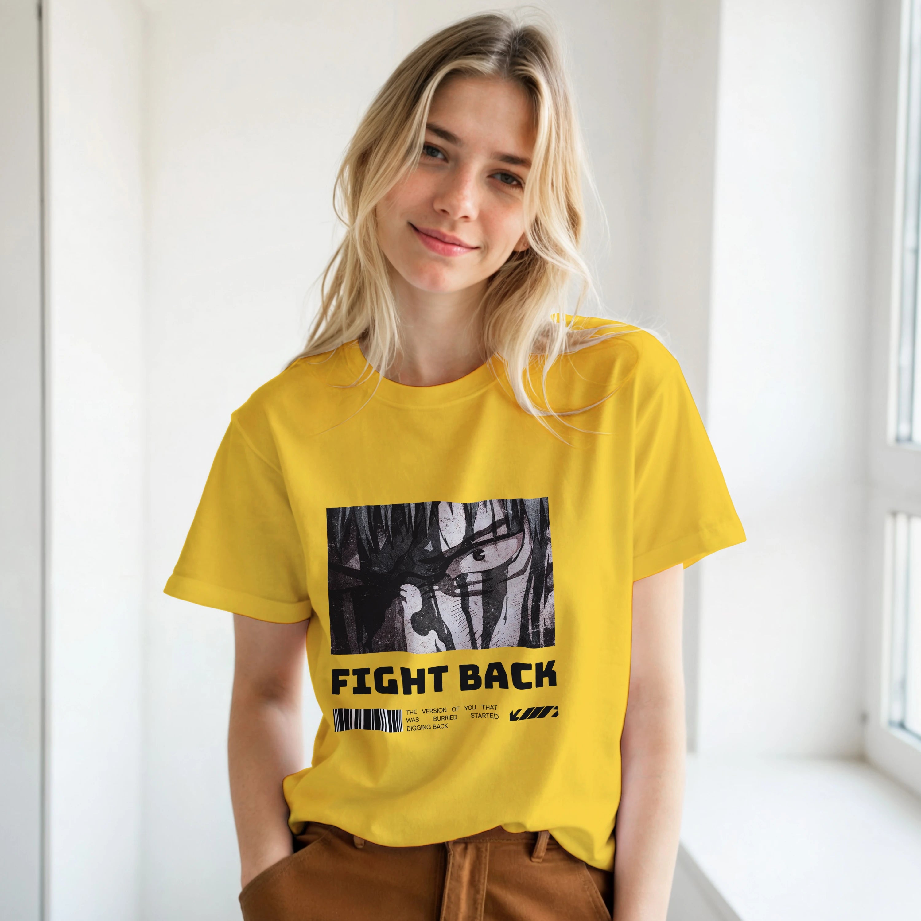 Fight Back - Light: Unisex Crewneck Tee