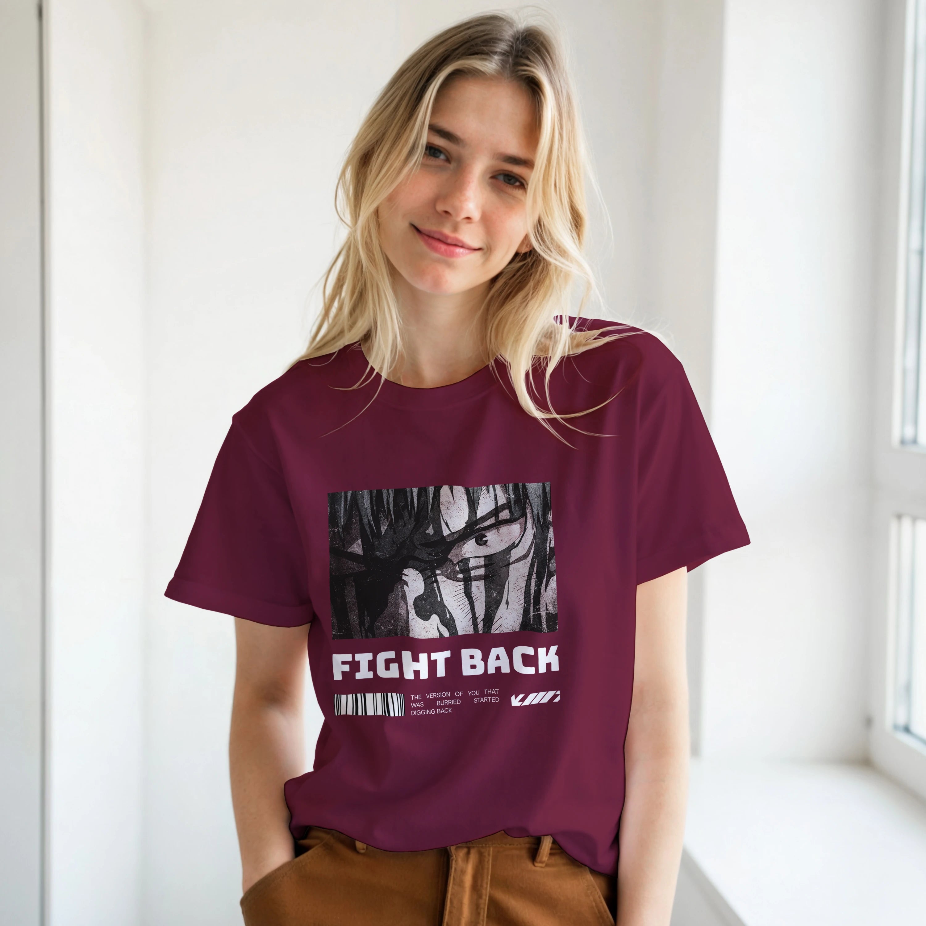 Fight Back - Dark: Unisex Crewneck Tee