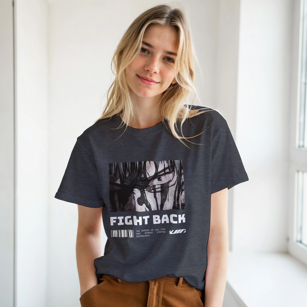 Fight Back - Dark: Unisex Crewneck Tee