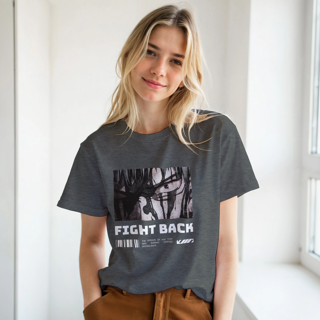 Fight Back - Dark: Unisex Crewneck Tee