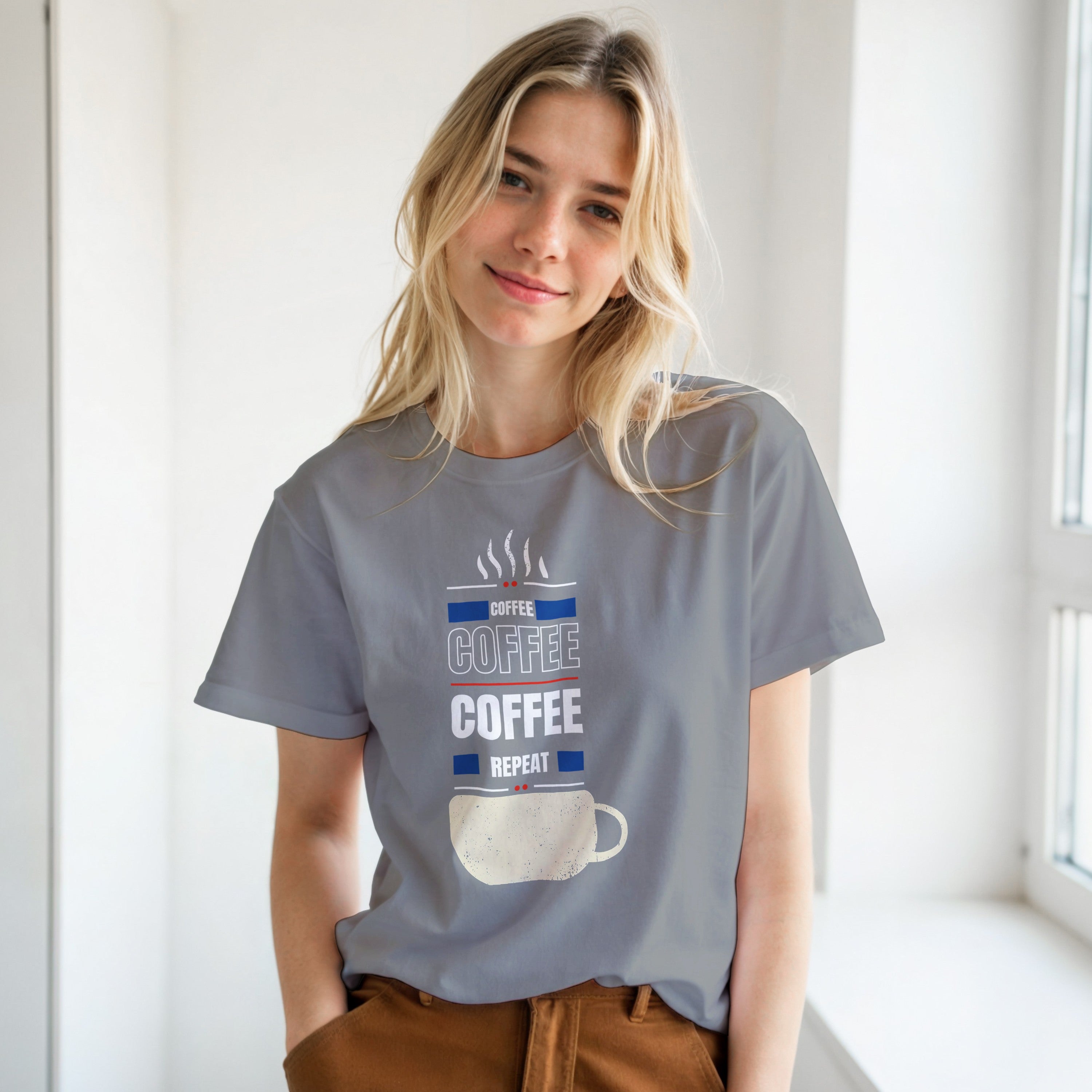 Fueled by Coffee: Unisex Crewneck Tee