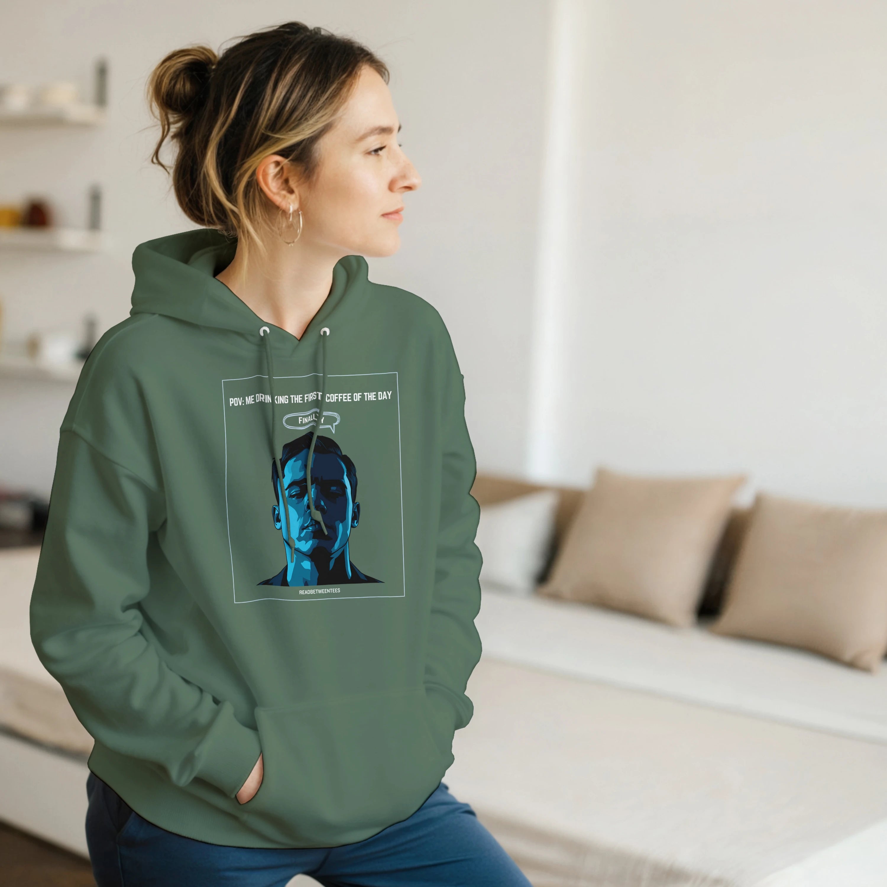 Finally Awake: Unisex Pullover Hoodie