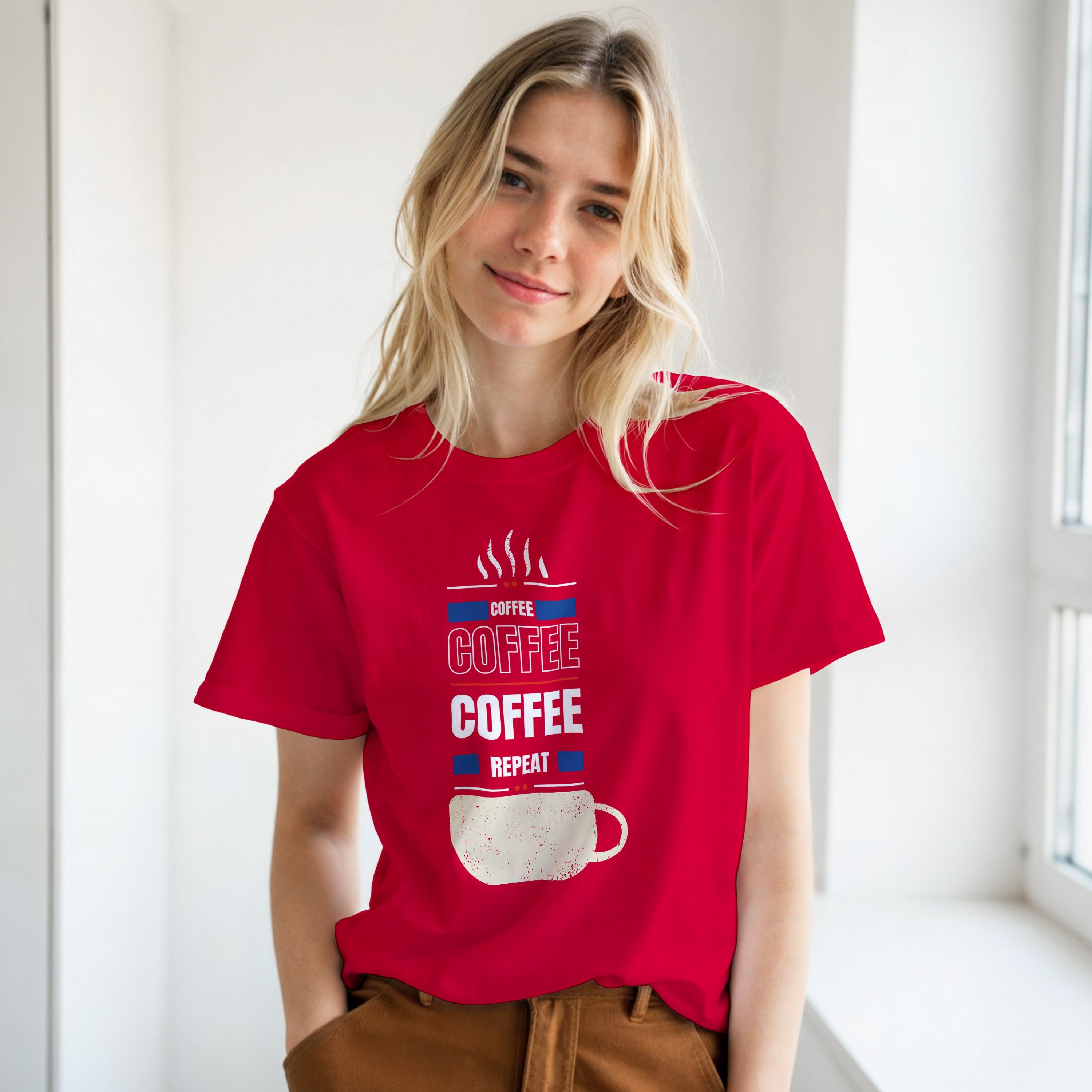 Fueled by Coffee: Unisex Crewneck Tee