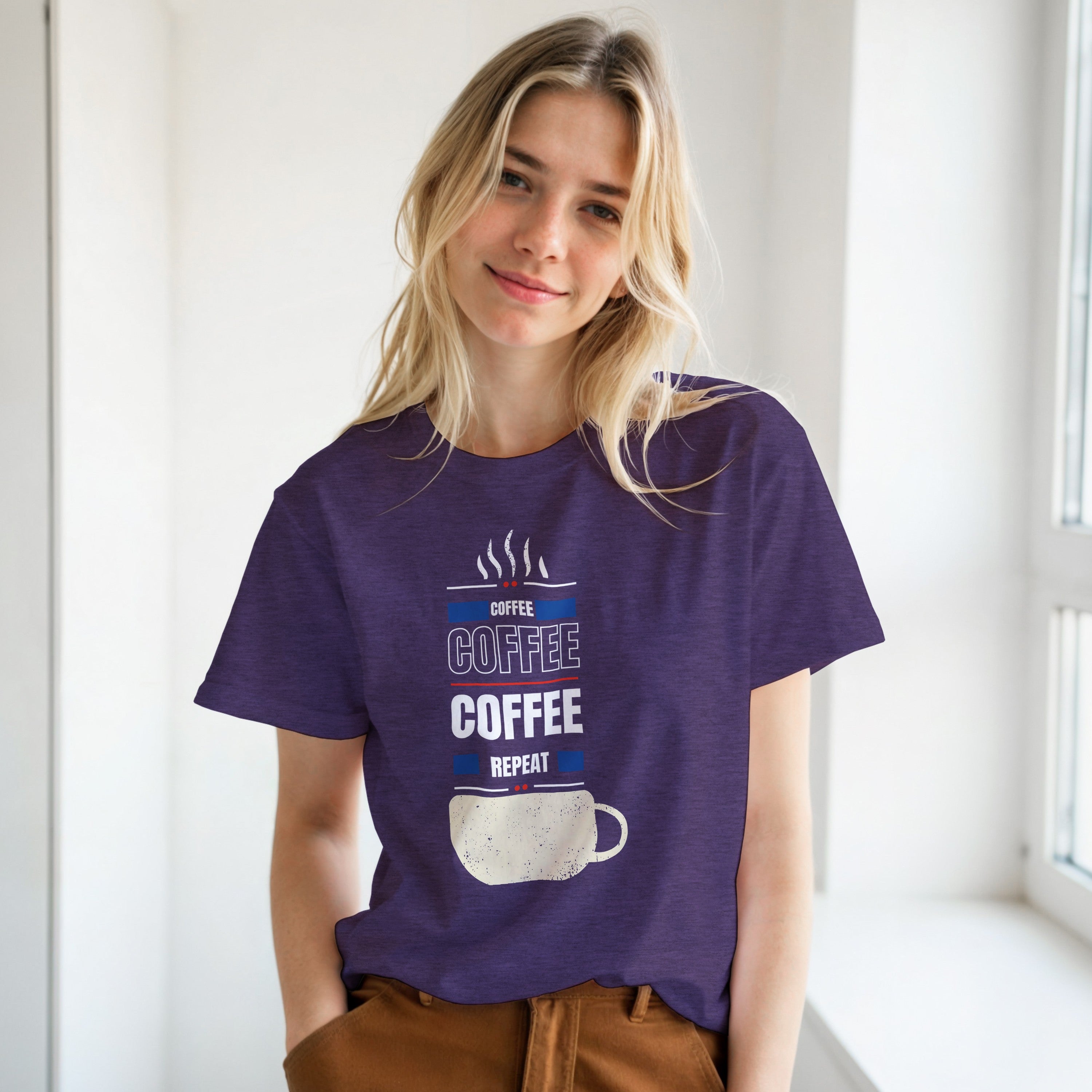 Fueled by Coffee: Unisex Crewneck Tee