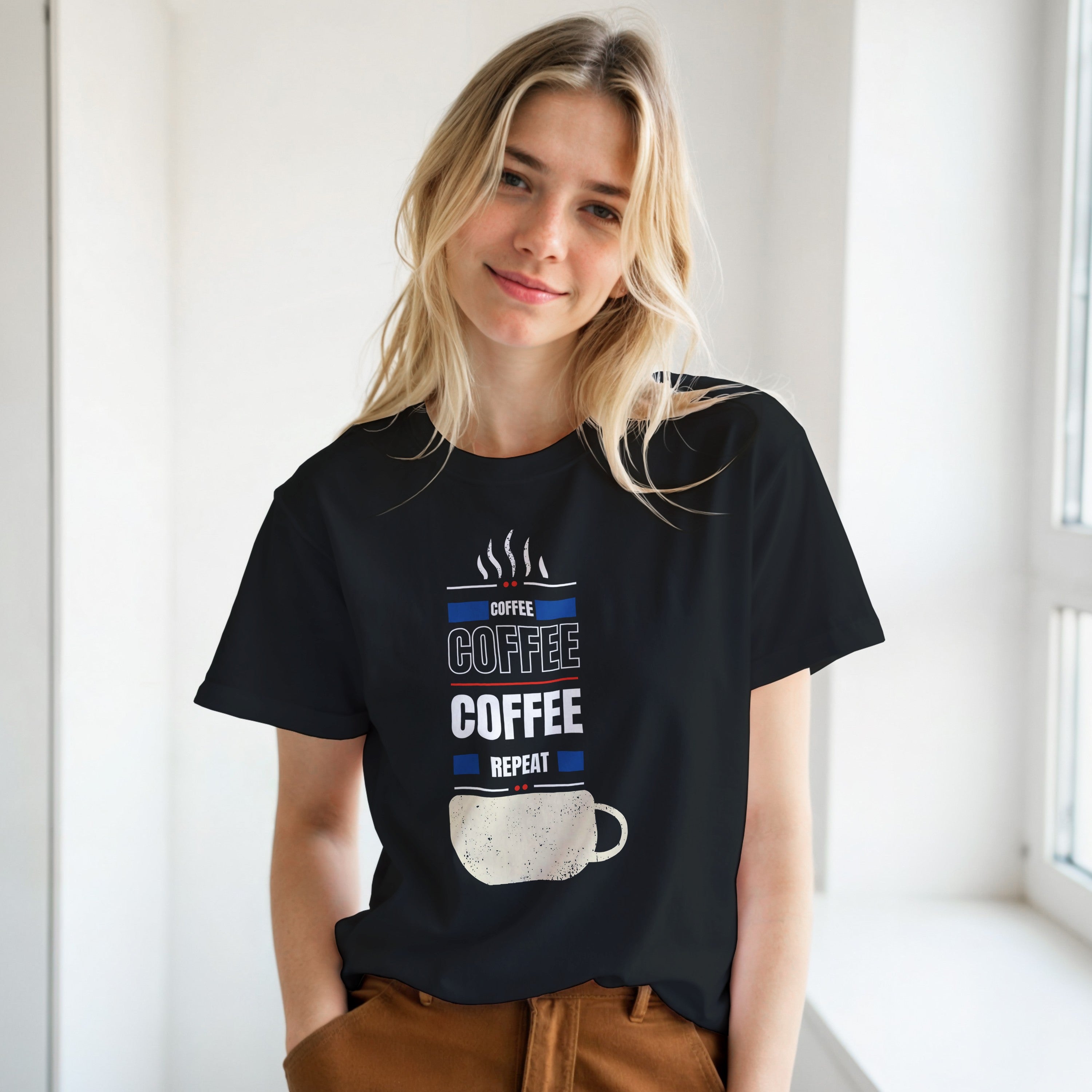 Fueled by Coffee: Unisex Crewneck Tee