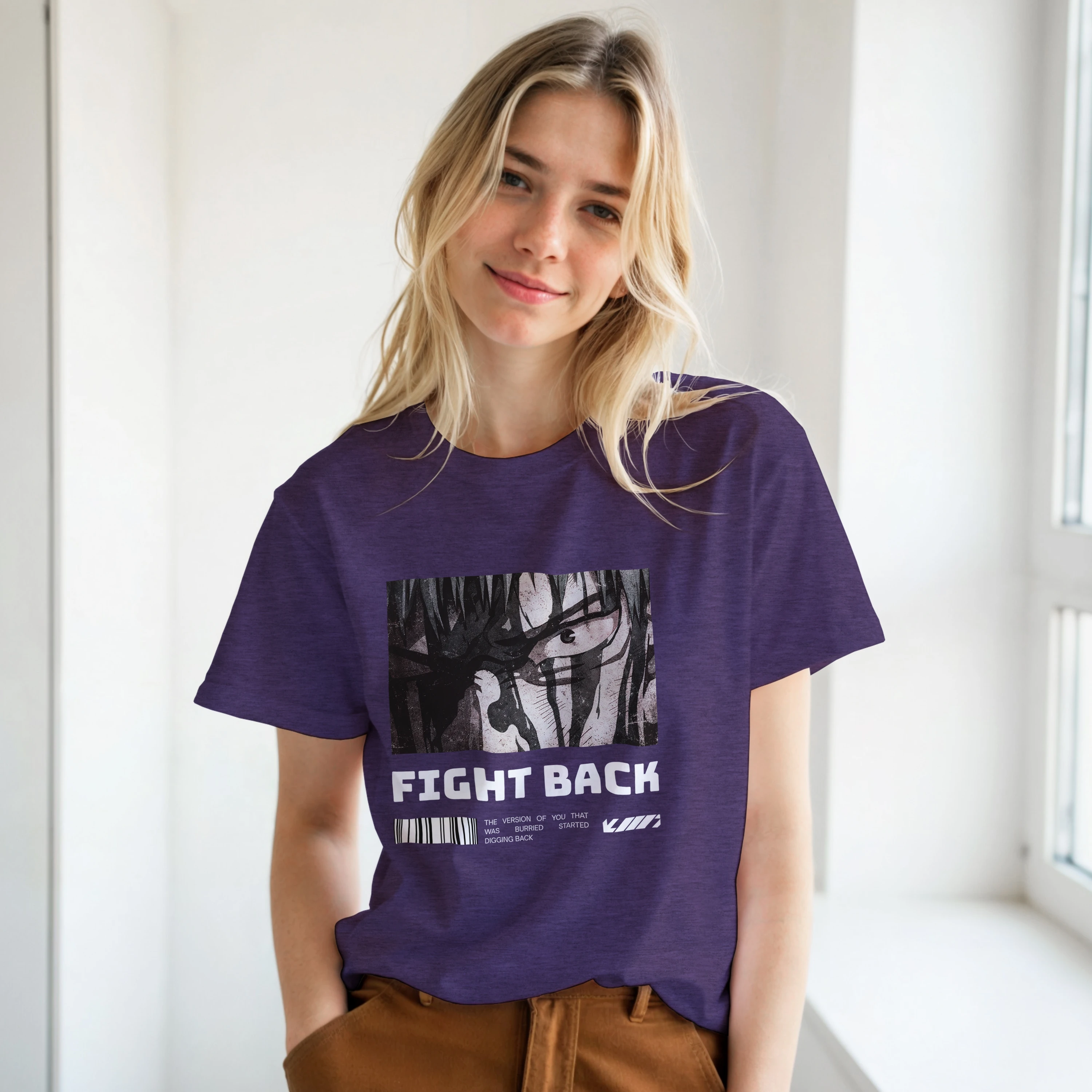 Fight Back - Dark: Unisex Crewneck Tee